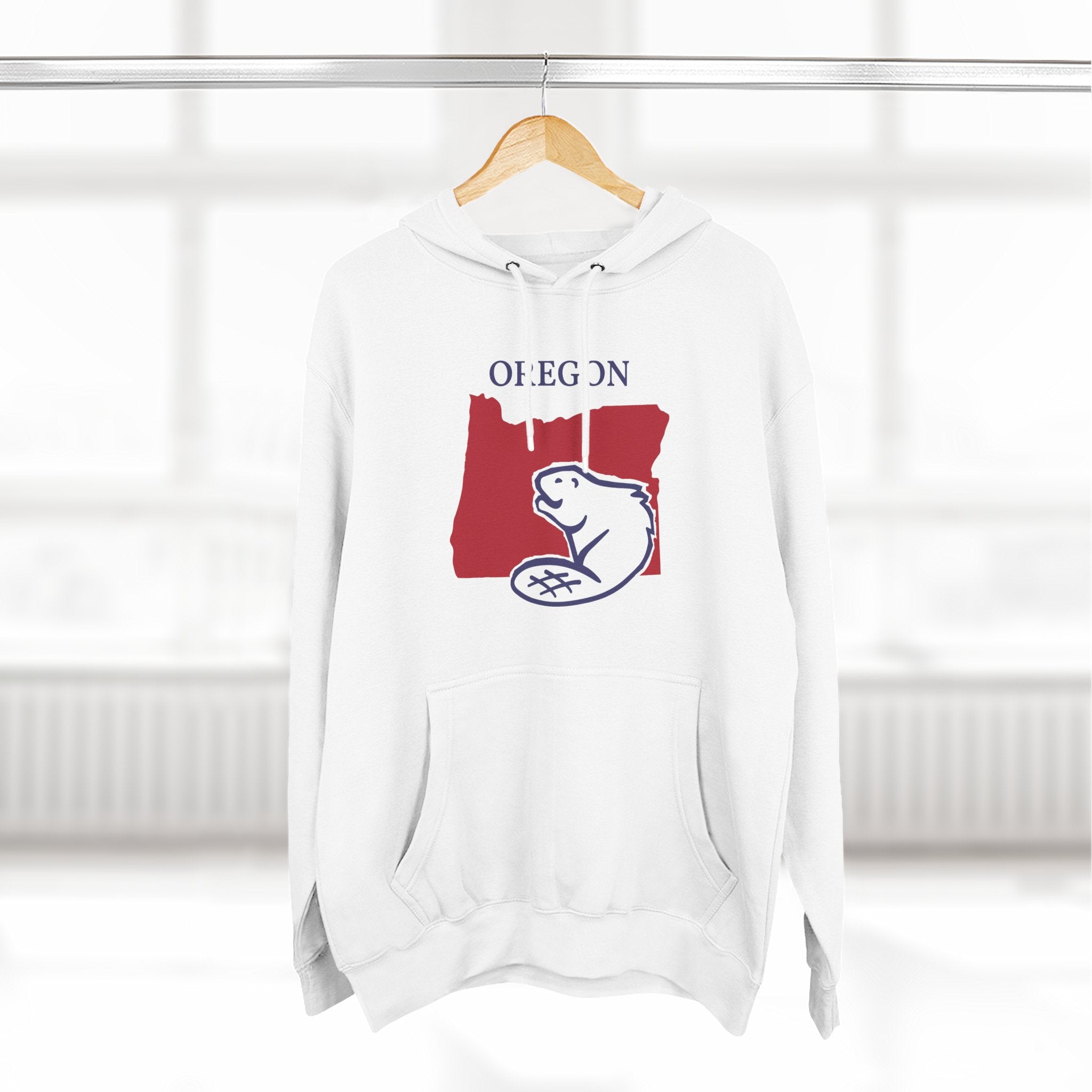 Oregon Pride Unisex White Hoodie for Winter Glamour