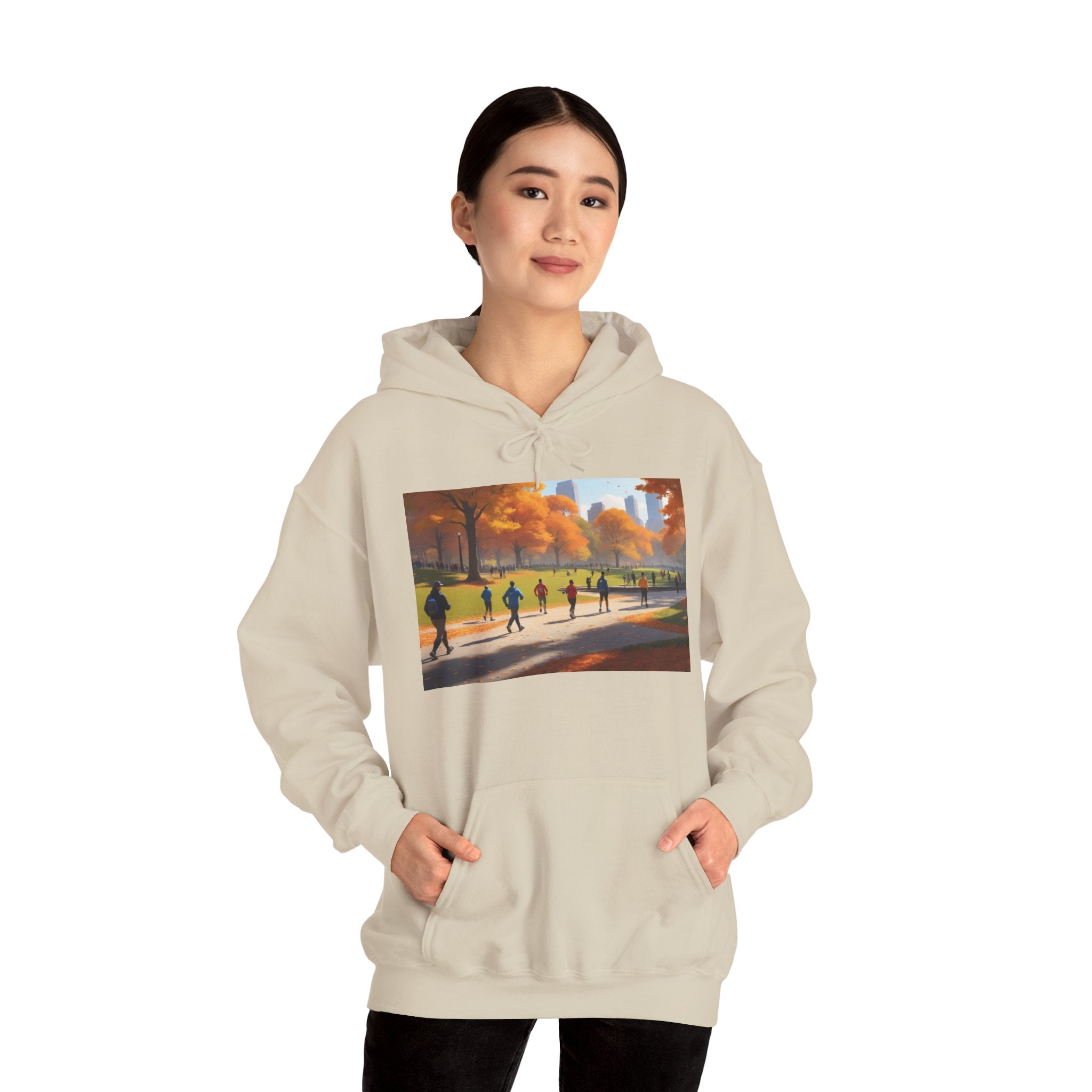Autumn in Central Park Scene Hoodie