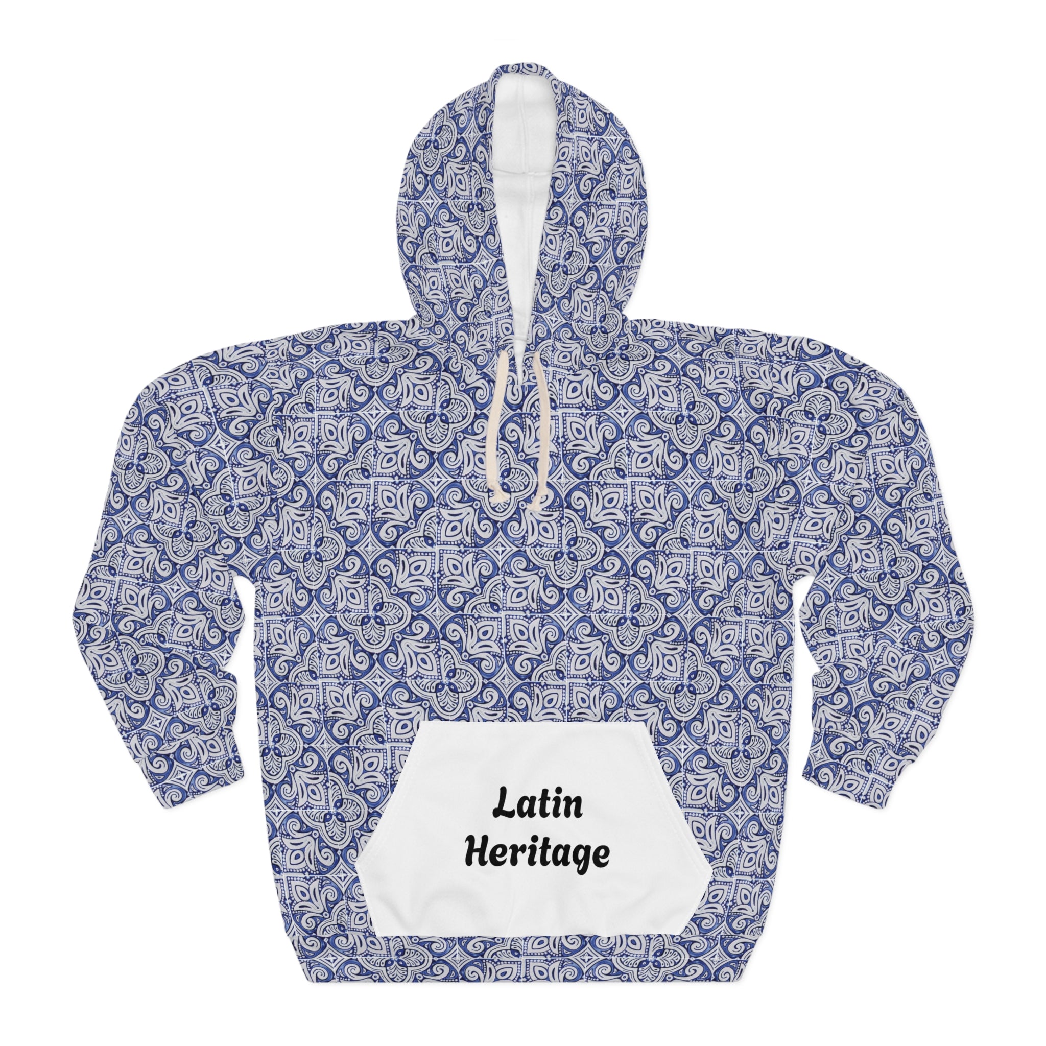 Latin Heritage – Talavera Tile Hoodie | Cultural Streetwear Inspired by Tradition