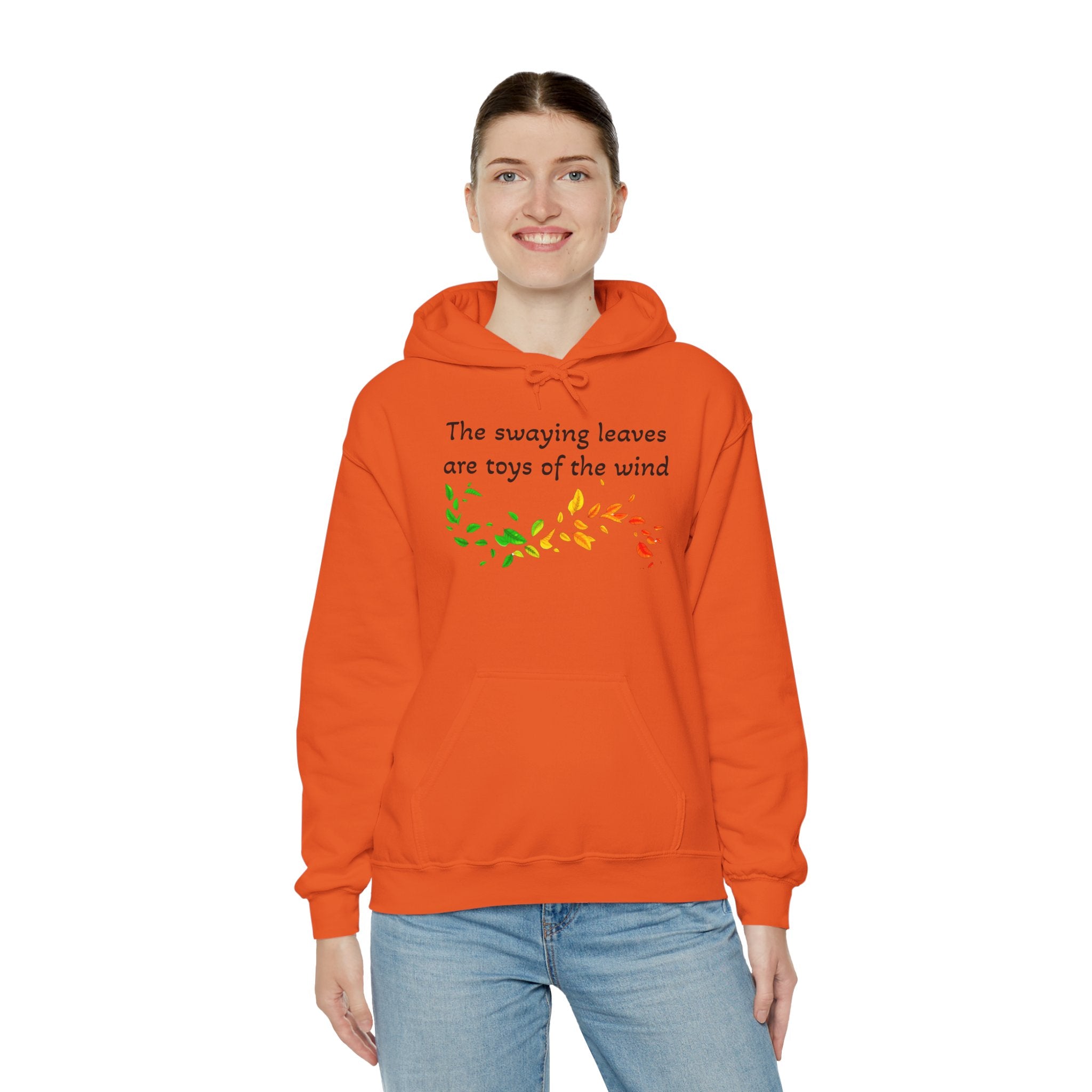 Autumn Leaves Hoodie, Cozy Fall Sweatshirt, Unisex Gift, Nature Lover Apparel, Seasonal Style, Festival Wear