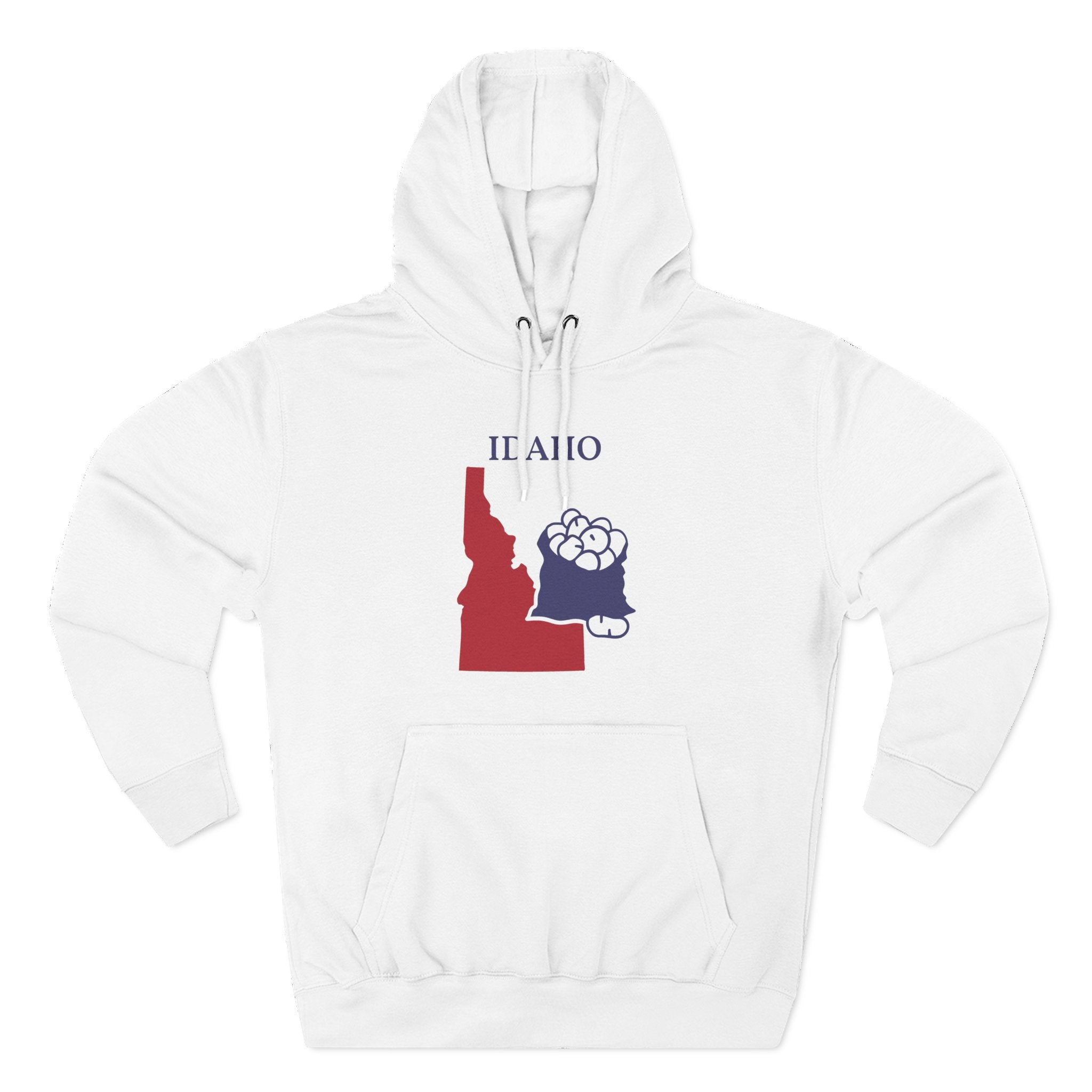 Idaho Pride Unisex White Hoodie for Winter Glamour
