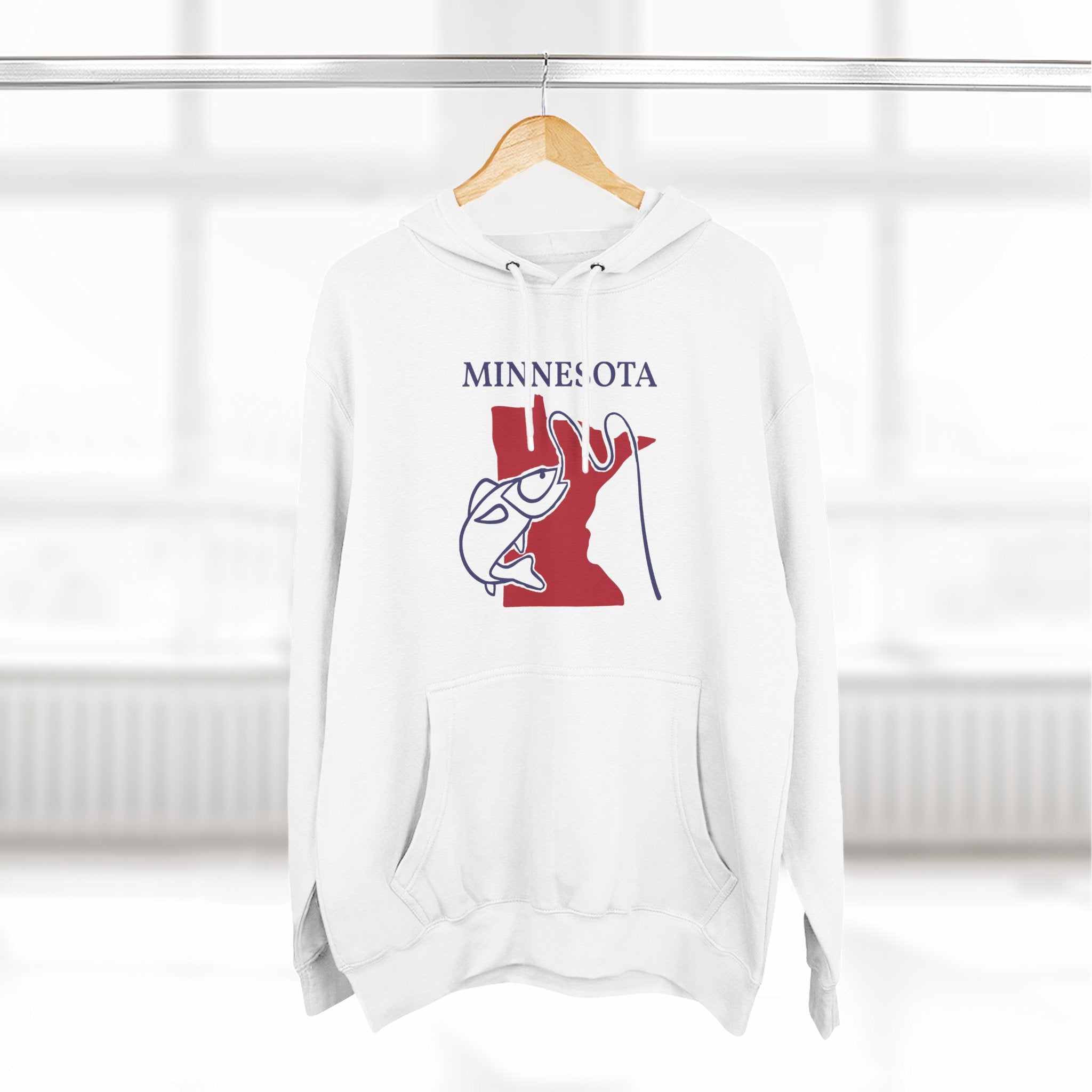 Minnesota Pride Unisex White Hoodie for Winter Glamour