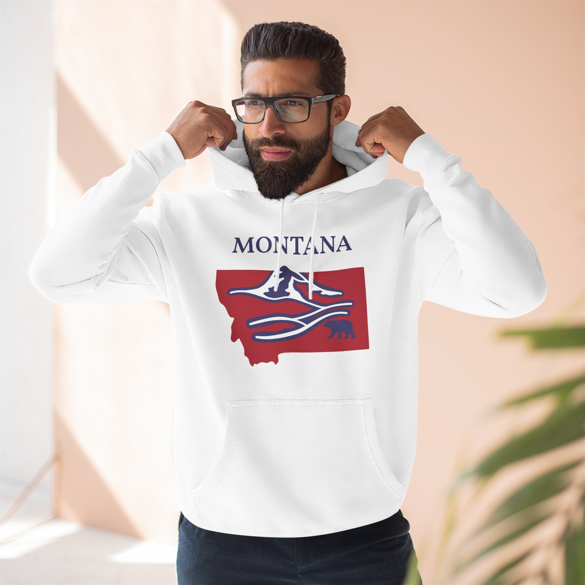 Montana Pride Unisex White Hoodie for Winter Glamour