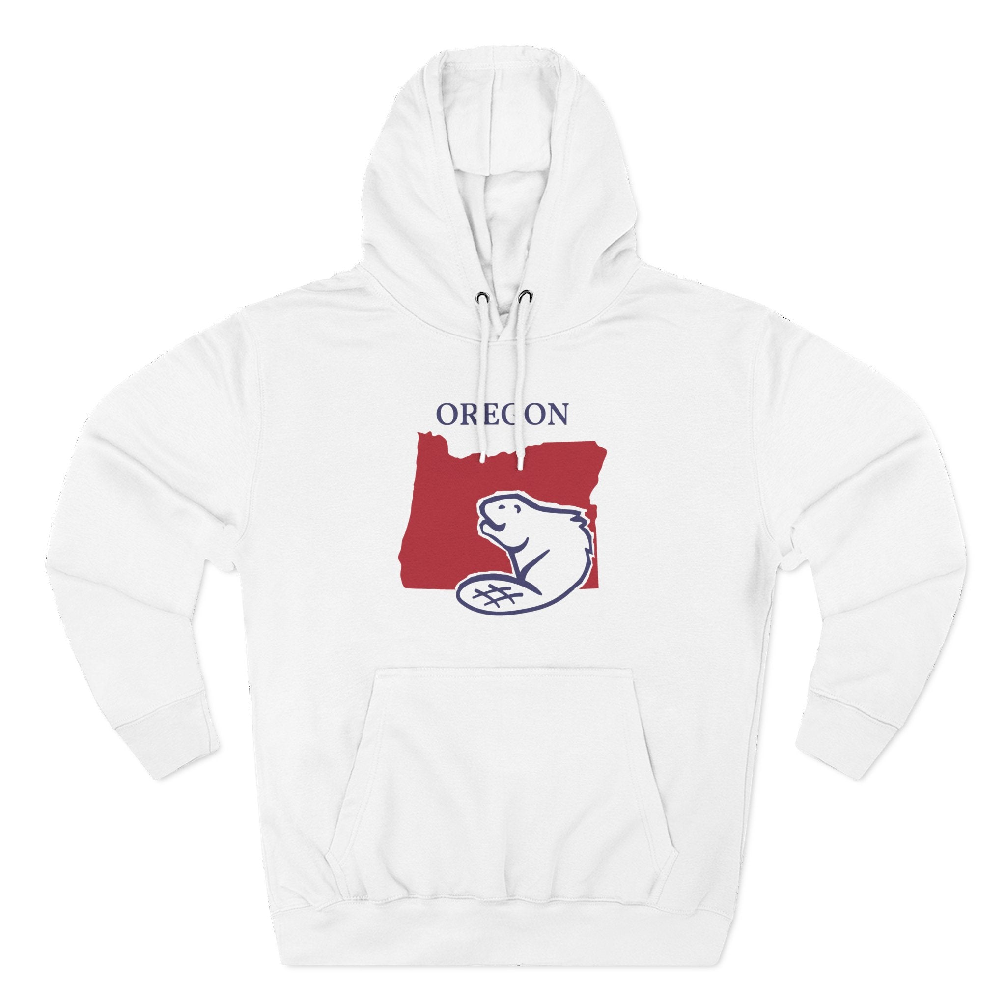 Oregon Pride Unisex White Hoodie for Winter Glamour