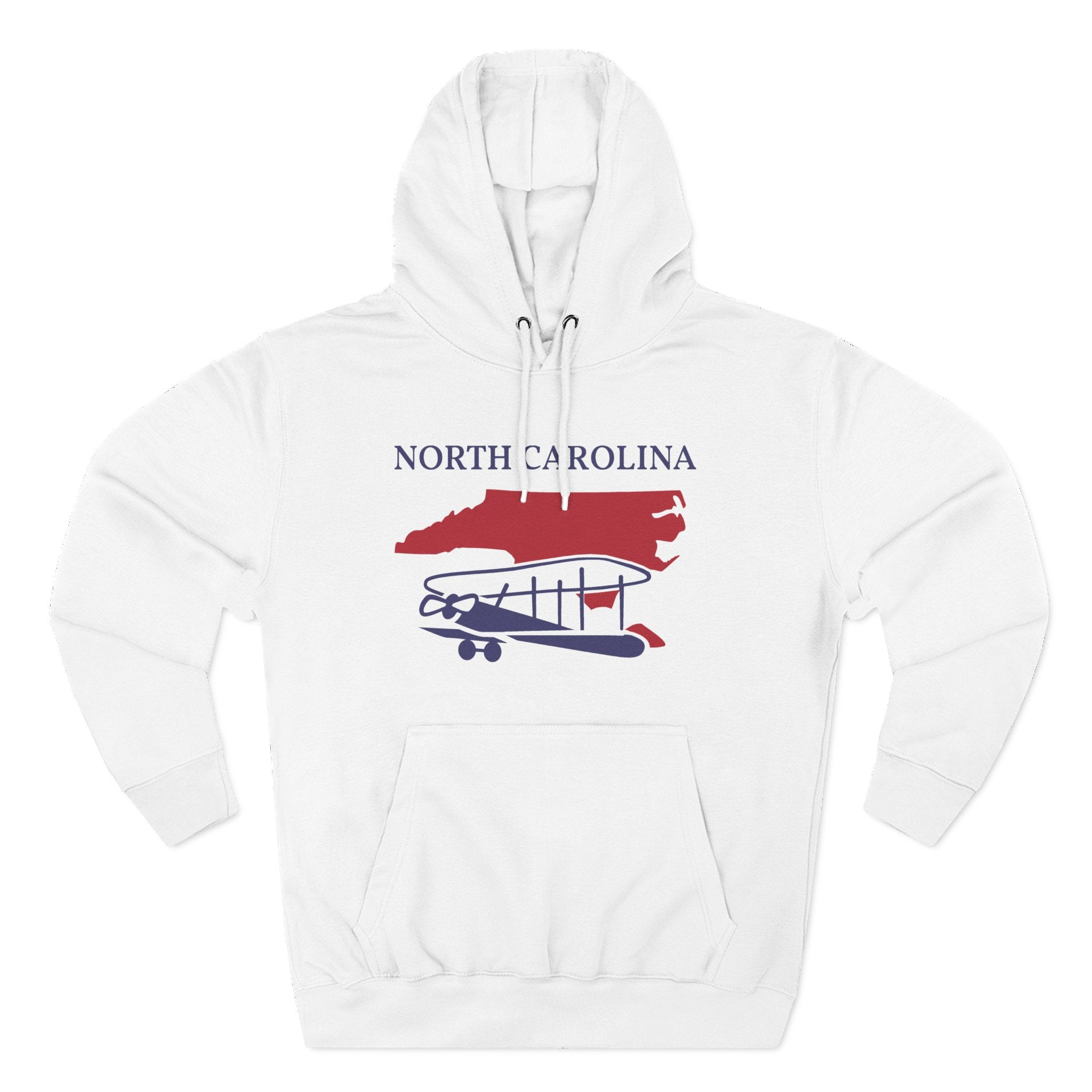 North Carolina Pride Unisex White Hoodie for Winter Glamour