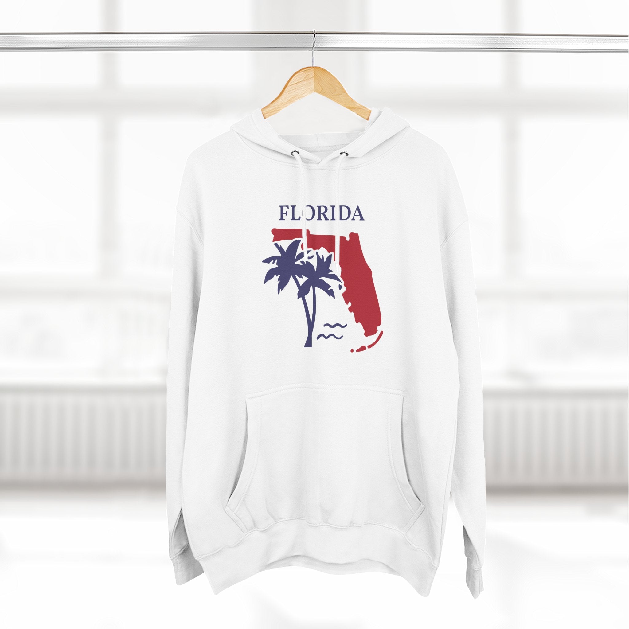 Florida Pride Unisex White Hoodie for Winter Glamour