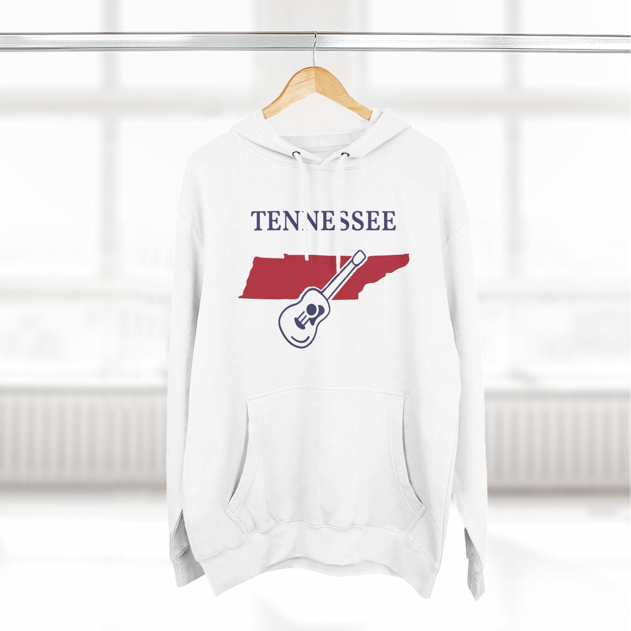 Tennessee Pride Unisex White Hoodie for Winter Glamour