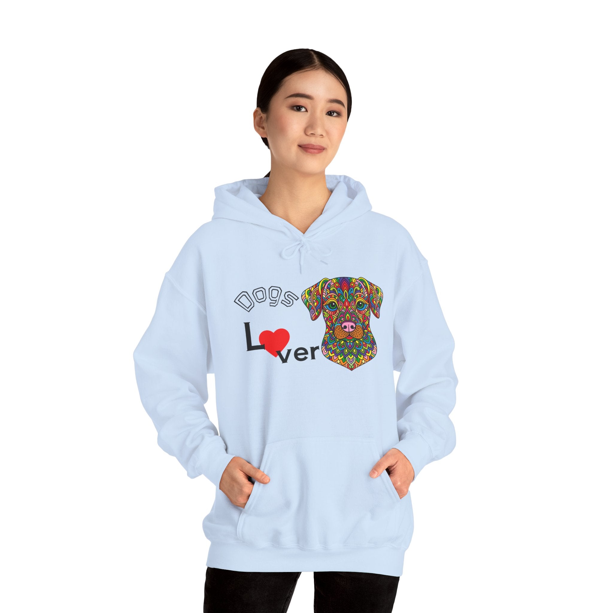Colorful Dog Lover Hoodie, Unisex Sweatshirt, Cozy Fashion, Nature Lover Gift, Fall Apparel, Eco-Friendly Clothing, Dogs lover