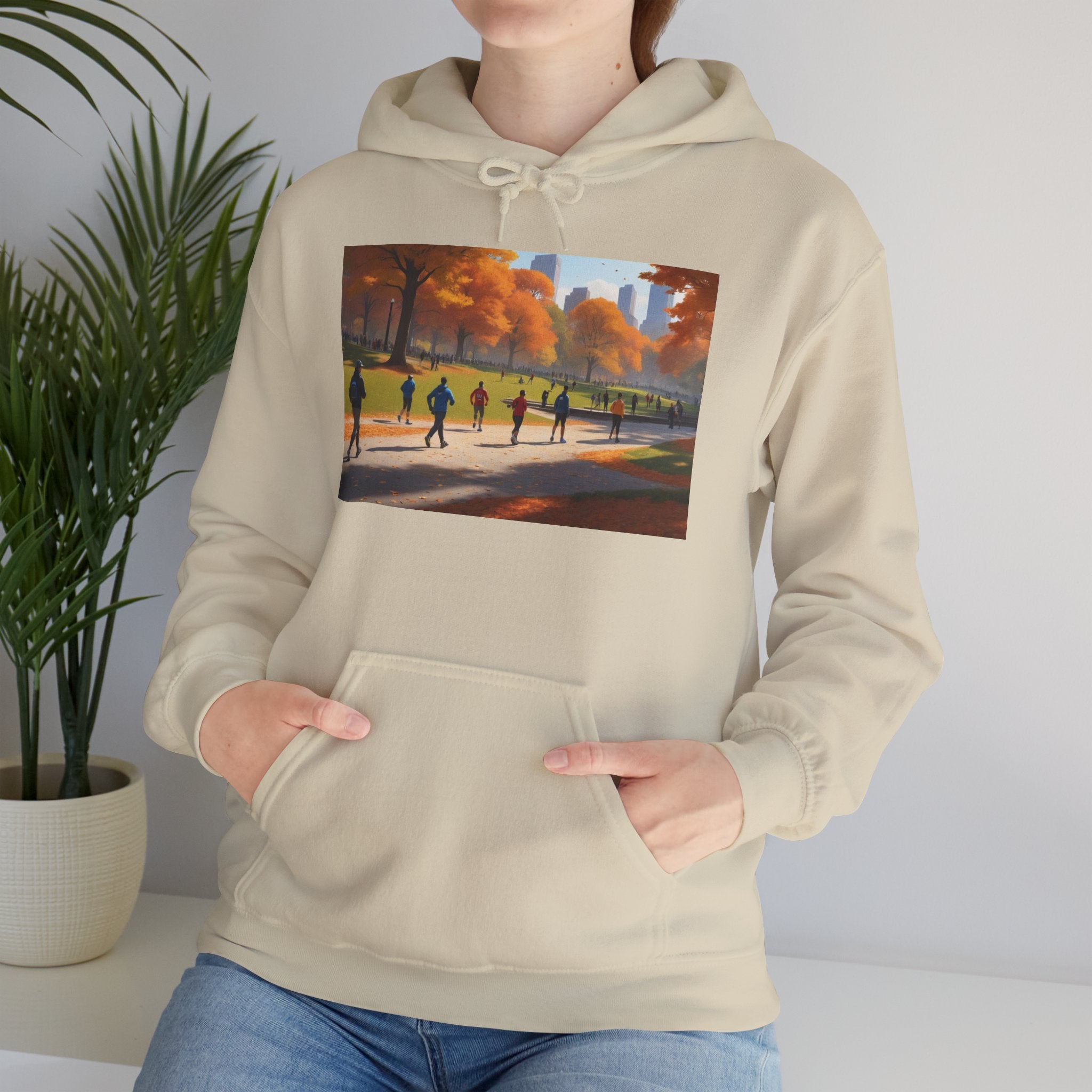 Autumn in Central Park Scene Hoodie