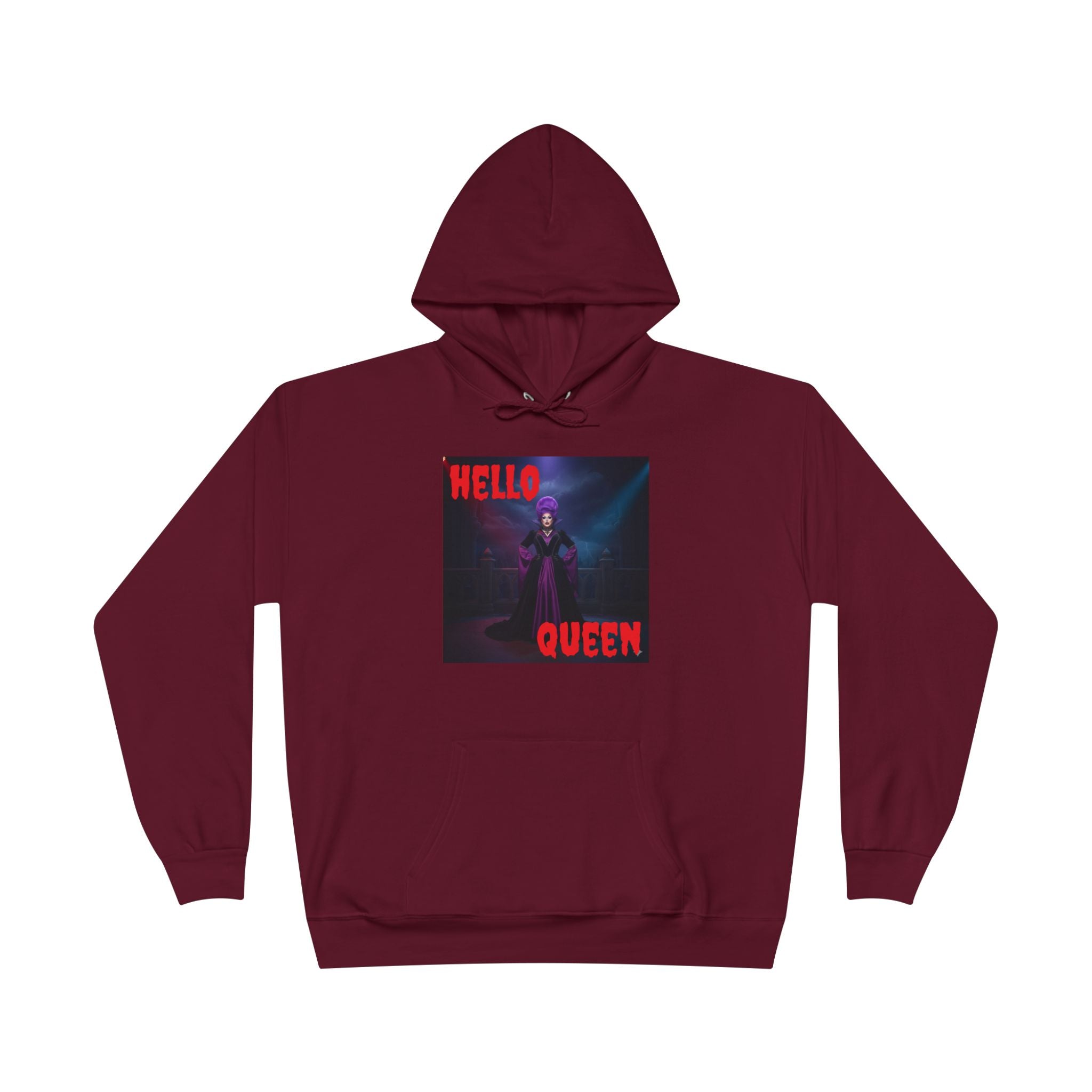 Hello Queen Violet Unisex  Vibes Eco-Friendly Hoodie, Comfortable Sweatshirt, Perfect Gift for Her, Casual Style, Streetwear