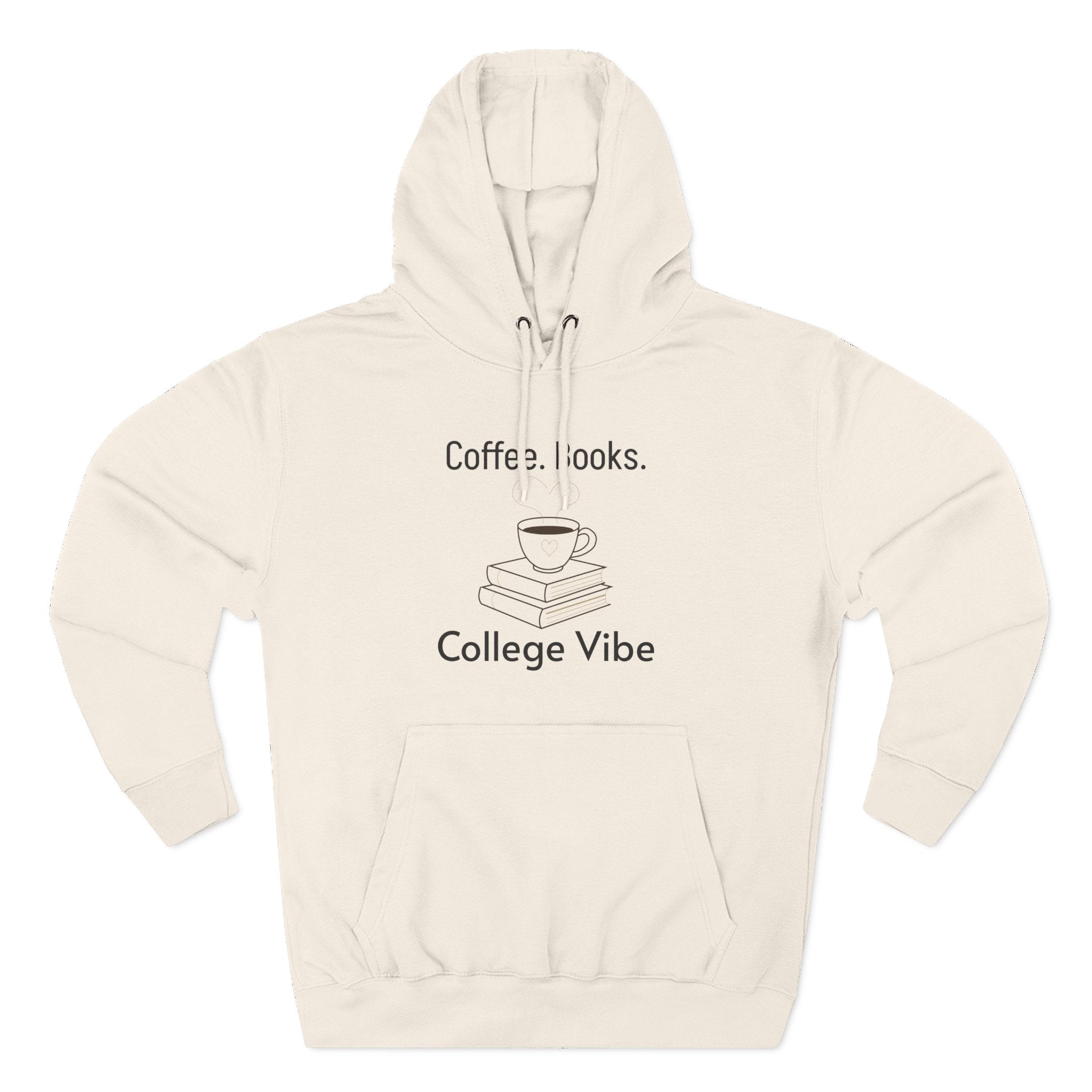 Coffee Vibe Fleece Hoodie - Cozy College Sweatshirt, Gift for Students, Perfect for Fall, Casual Wear, Chill Days