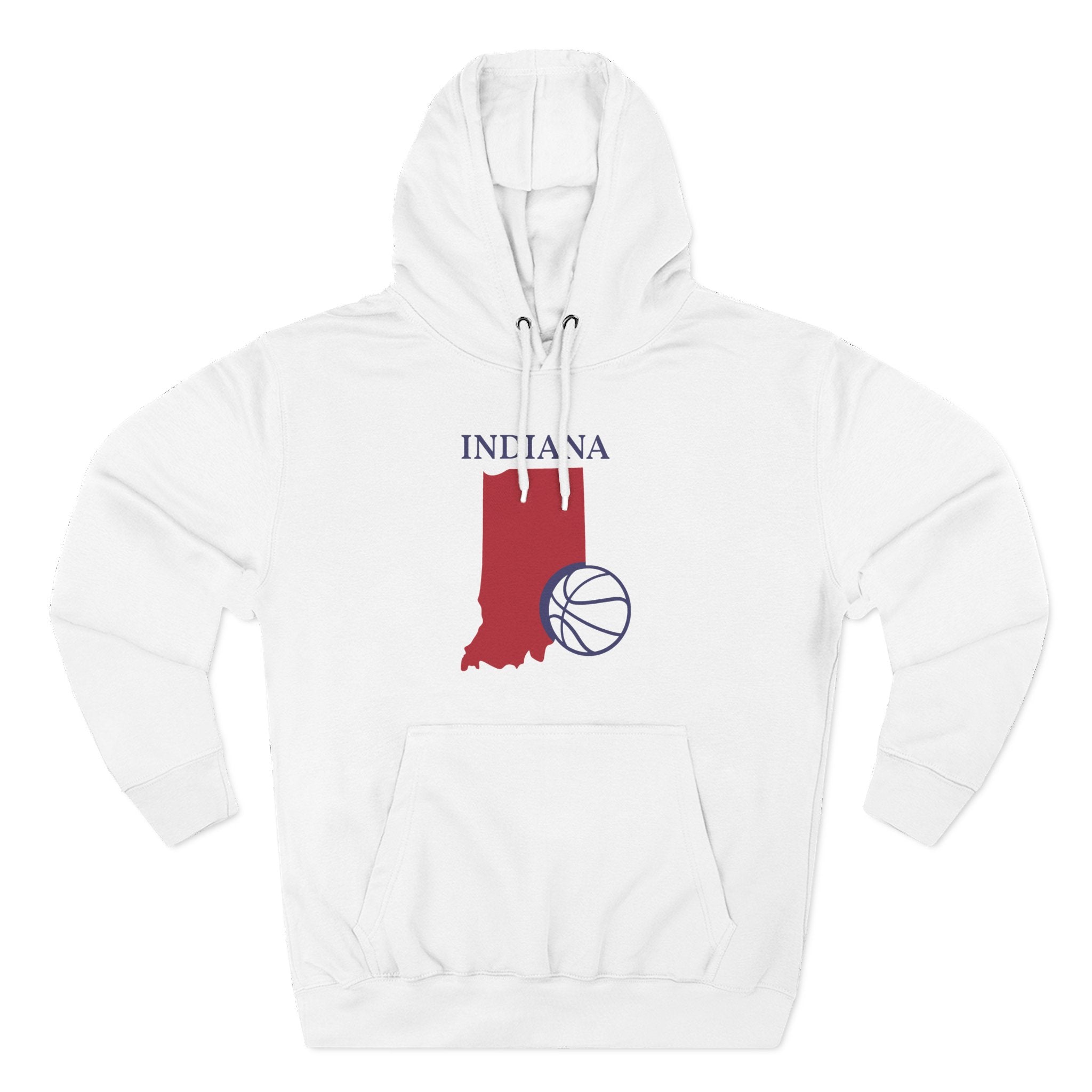 Indiana Pride Unisex White Hoodie for Winter Glamour