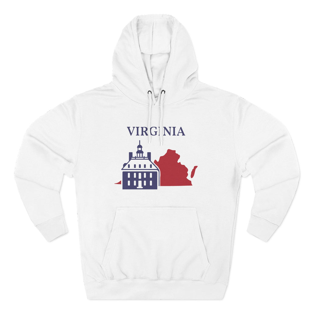 Virginia Pride Unisex White Hoodie for Winter Glamour