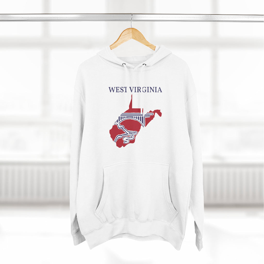 West Virginia Pride Unisex White Hoodie for Winter Glamour
