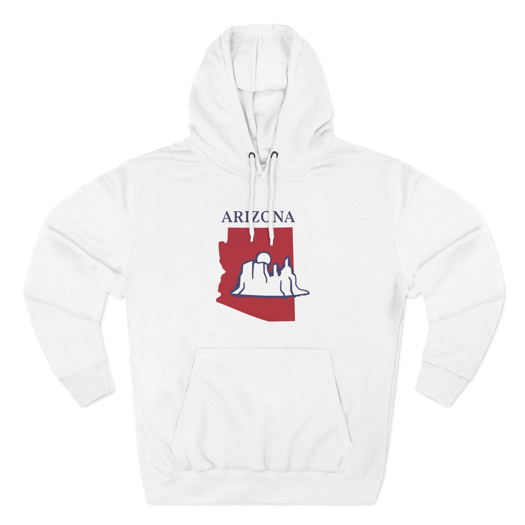 Arizona Pride Unisex White Hoodie for Winter Glamour