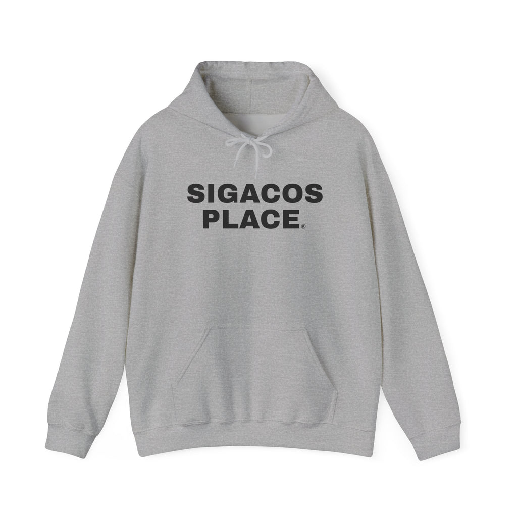 Unisex "SIGACOS PLACE" Gray Heavy Blend™ Hooded Sweatshirt