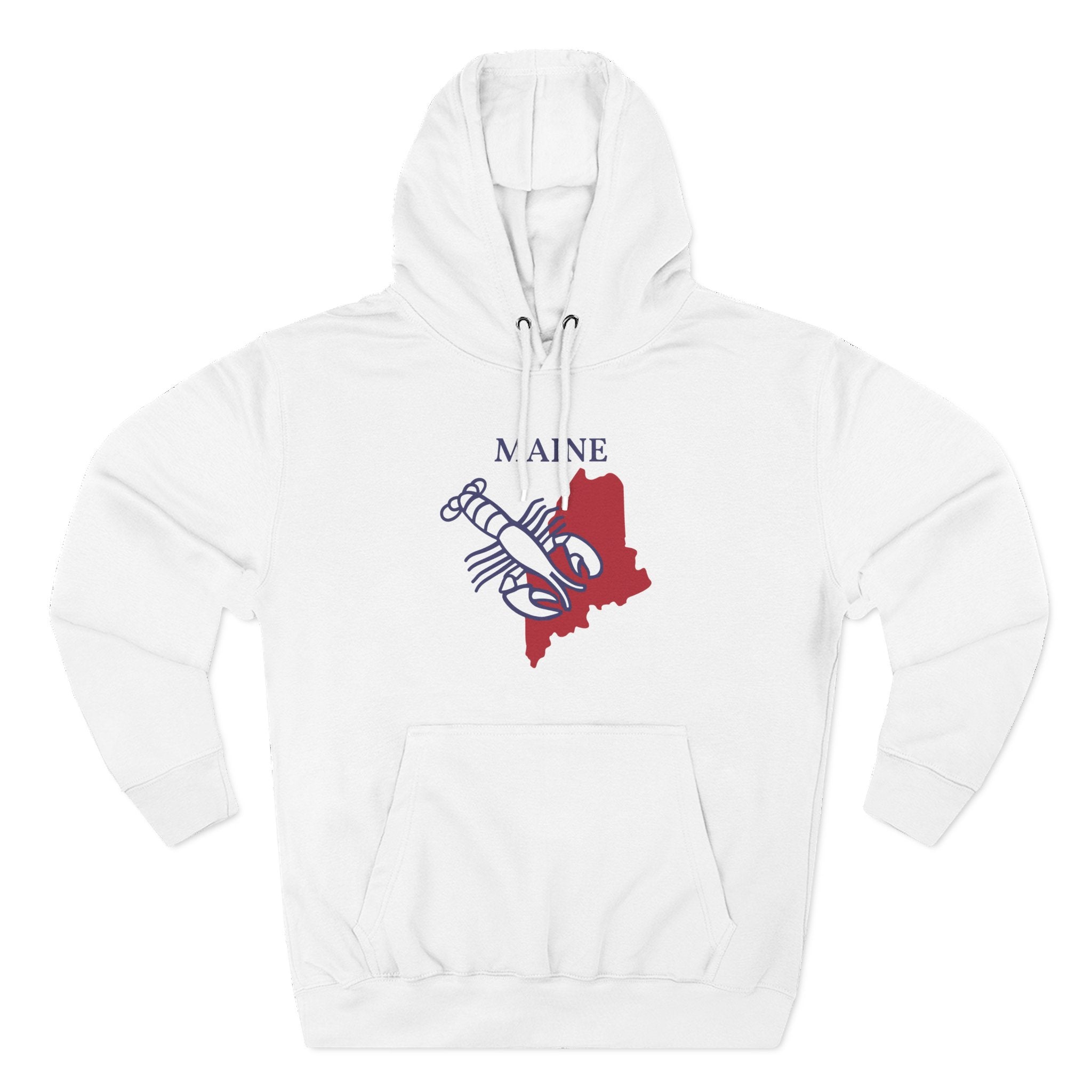 Maine Pride Unisex White Hoodie for Winter Glamour