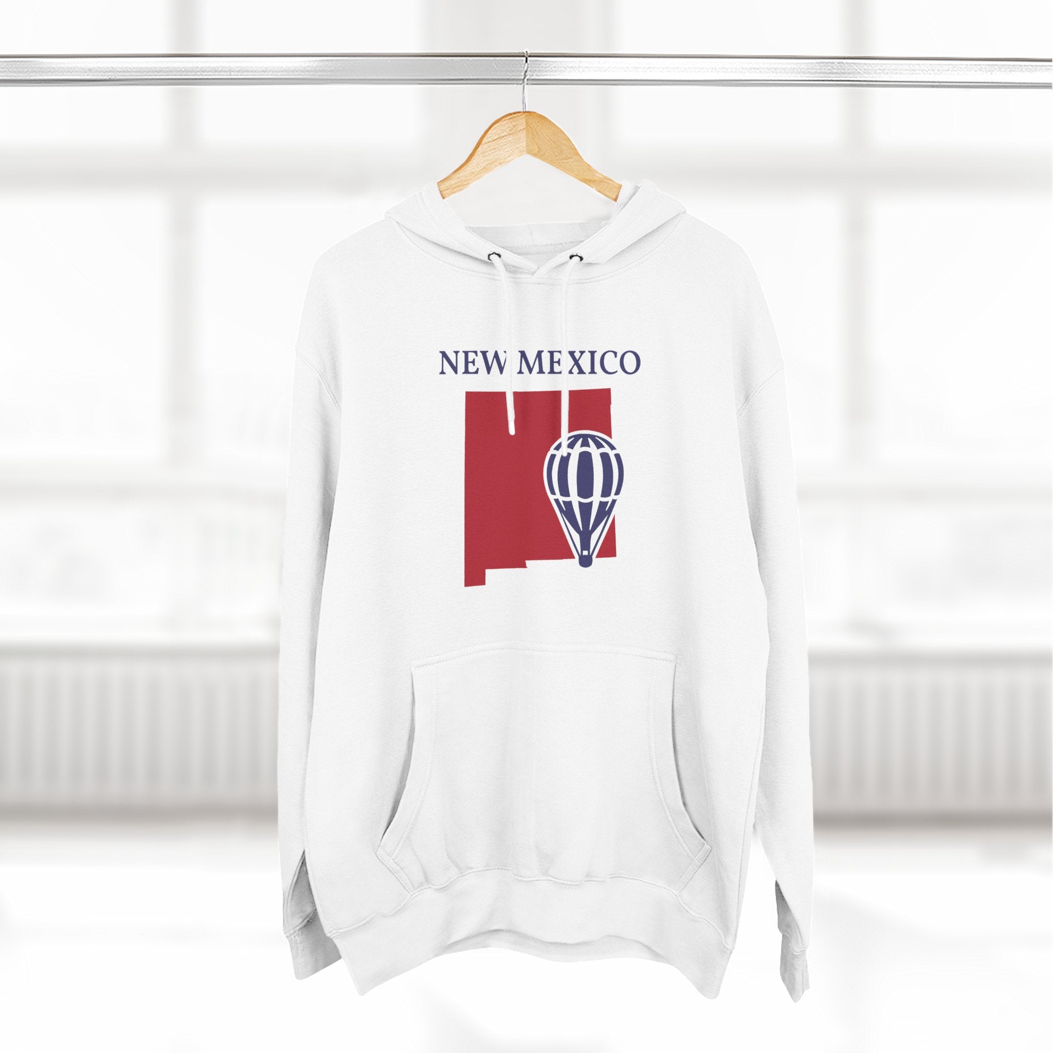 New Mexico Pride Unisex White Hoodie for Winter Glamour