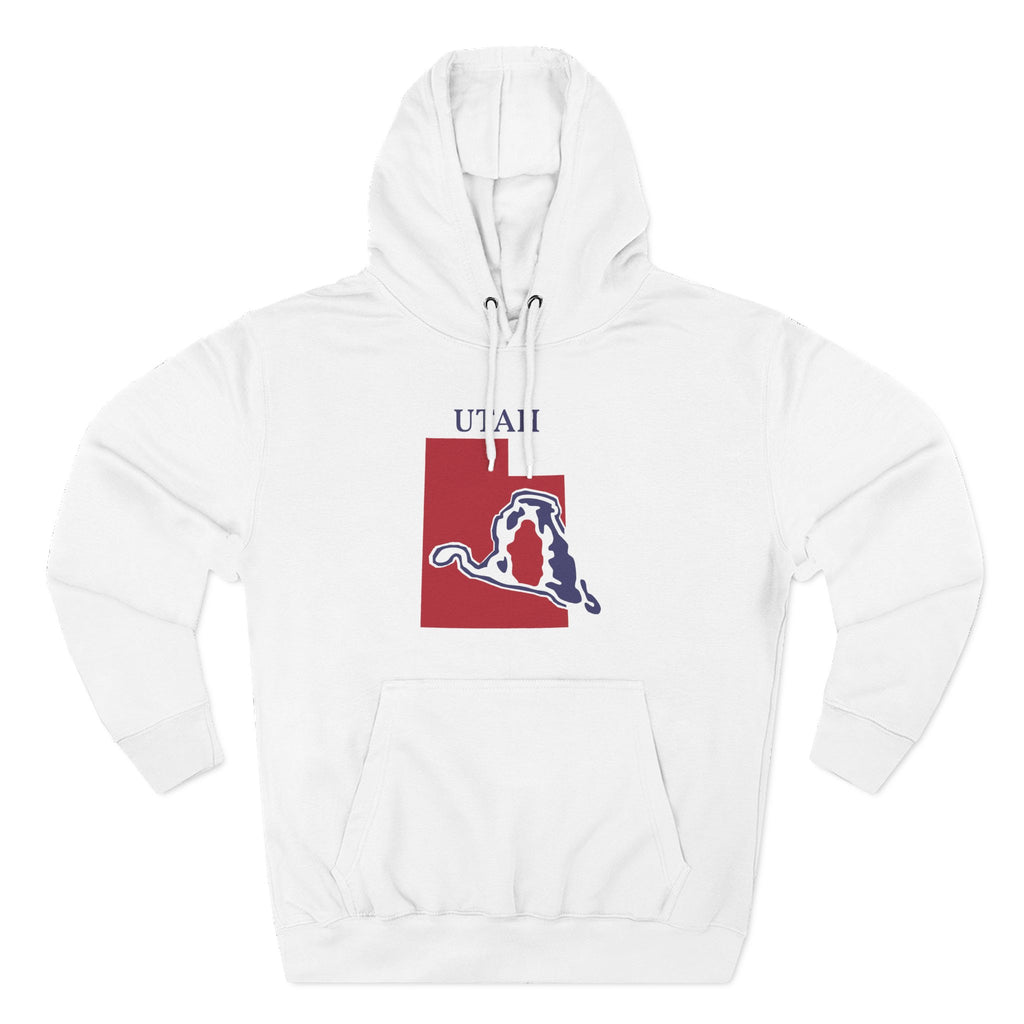 Utah Pride Unisex White Hoodie for Winter Glamour