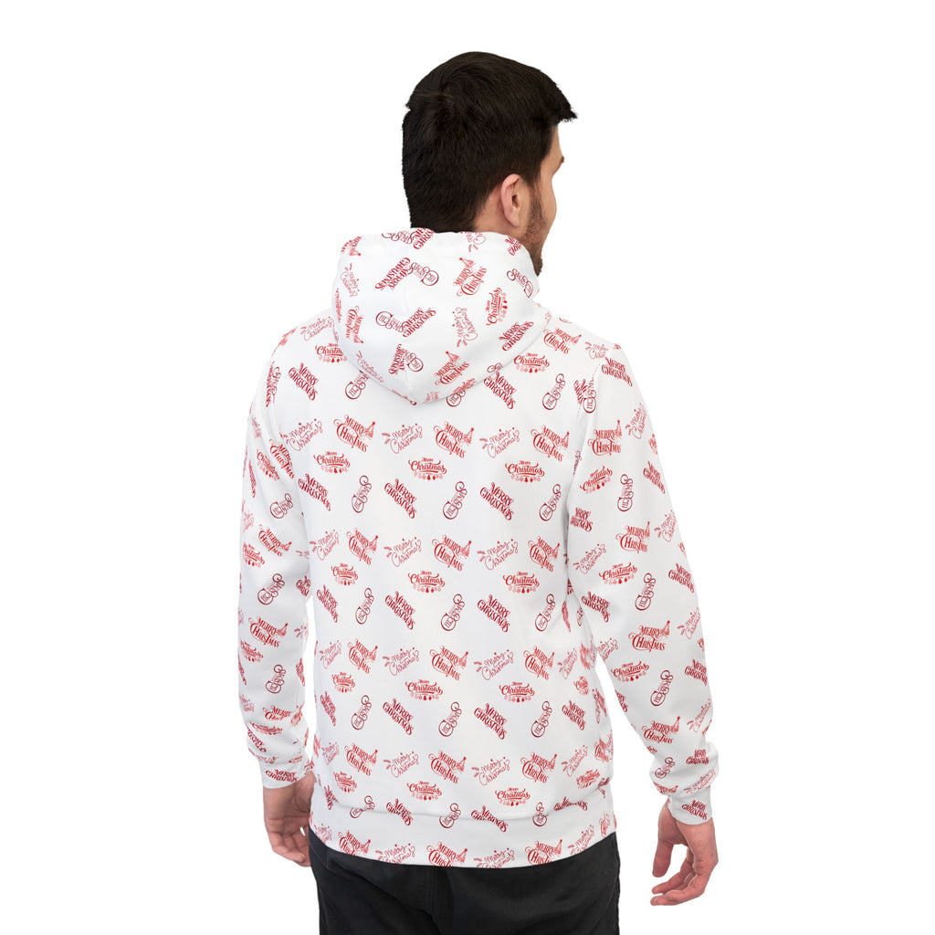 Merry Christmas Couples Hoodie - All-Over Print Cozy Pullover