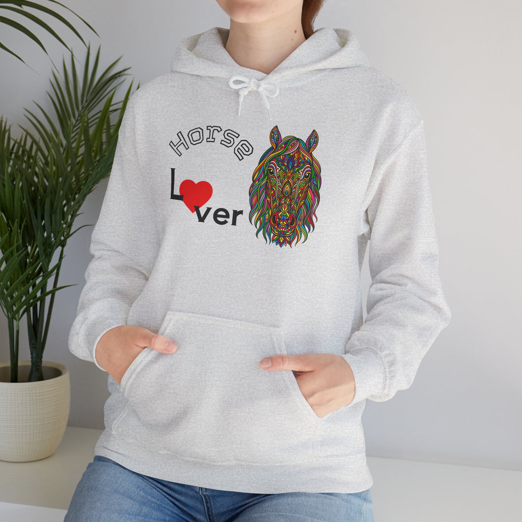 Colorful Horse Lover Hoodie, Unisex Sweatshirt, Cozy Fashion, Nature Lover Gift, Fall Apparel, Eco-Friendly Clothing, Horse lover