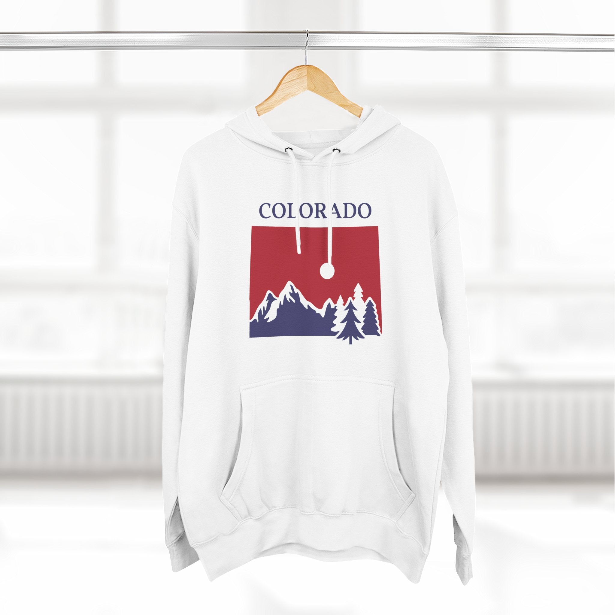 Colorado Pride Unisex White Hoodie for Winter Glamour