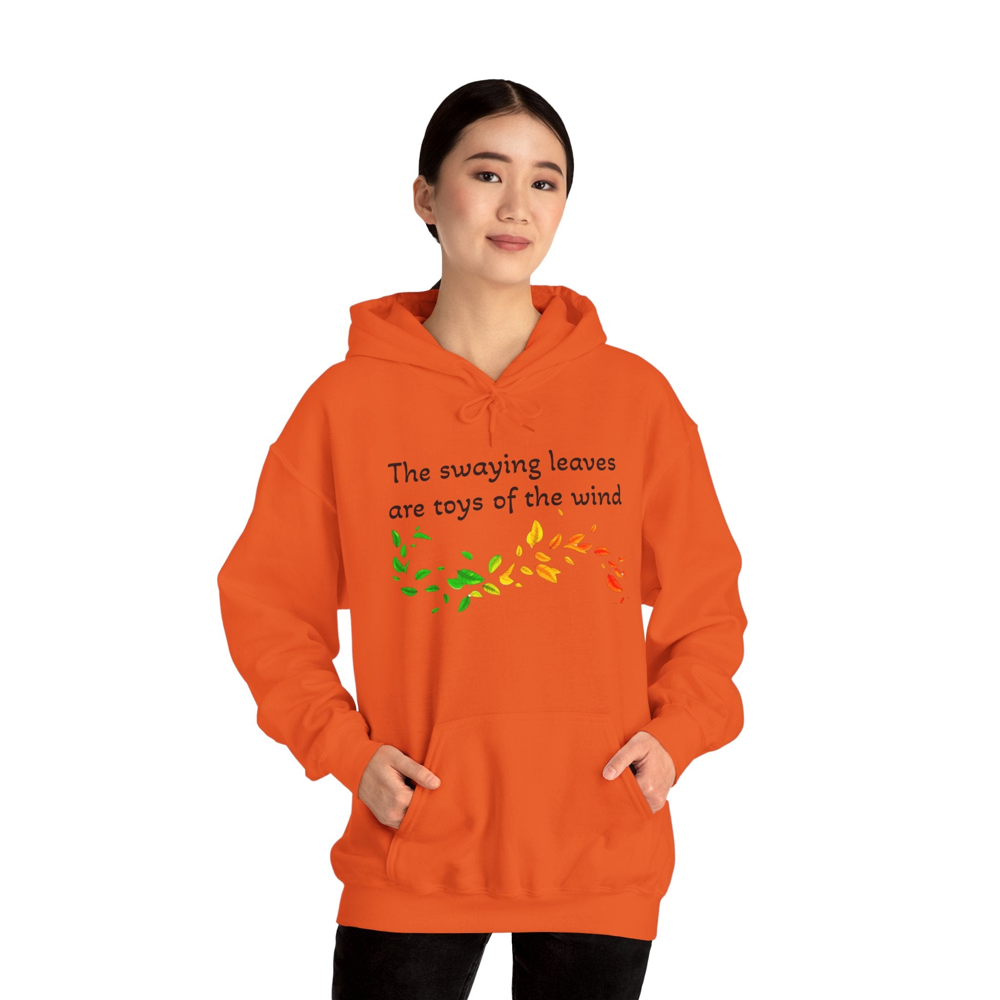 Autumn Leaves Hoodie, Cozy Fall Sweatshirt, Unisex Gift, Nature Lover Apparel, Seasonal Style, Festival Wear
