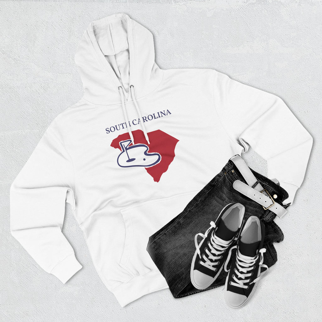 South Carolina Pride Unisex White Hoodie for Winter Glamour