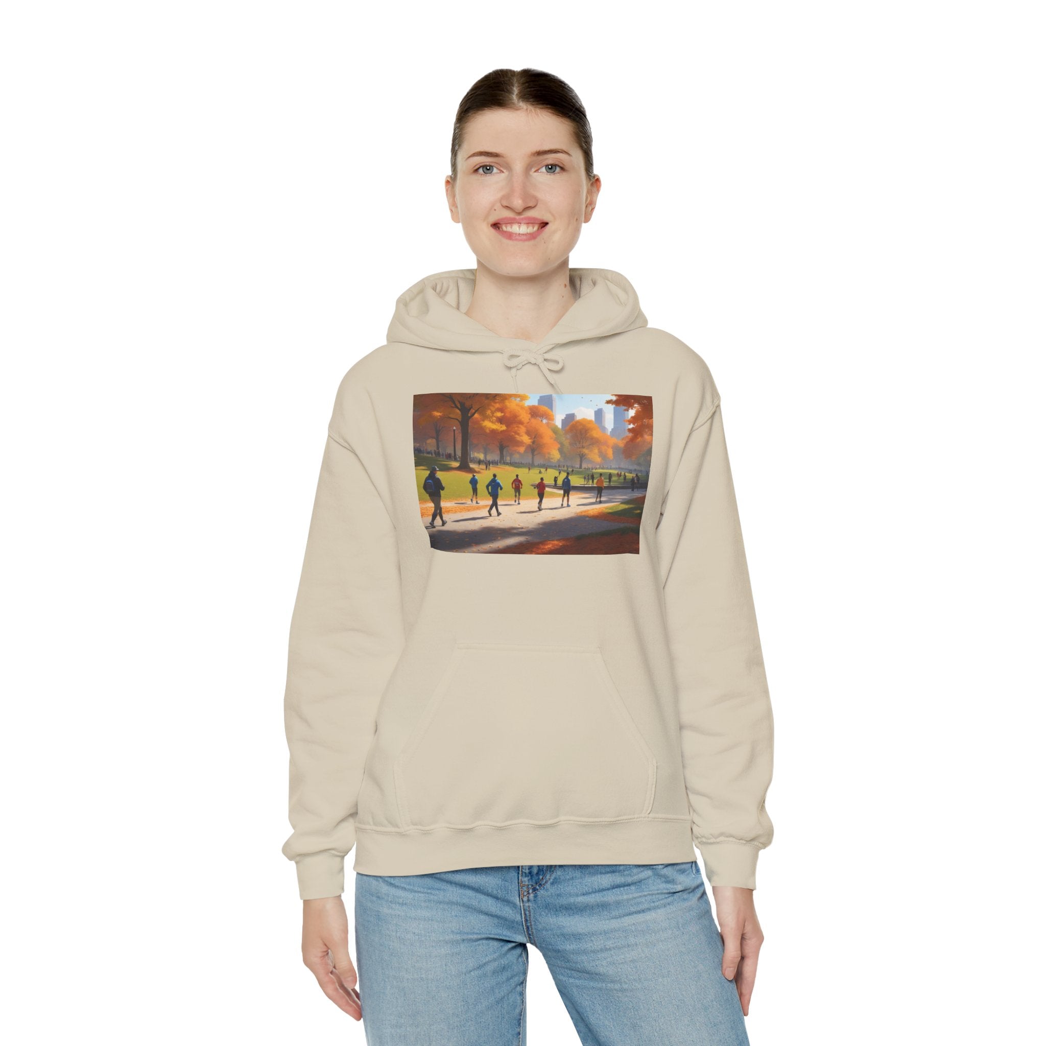 Autumn in Central Park Scene Hoodie