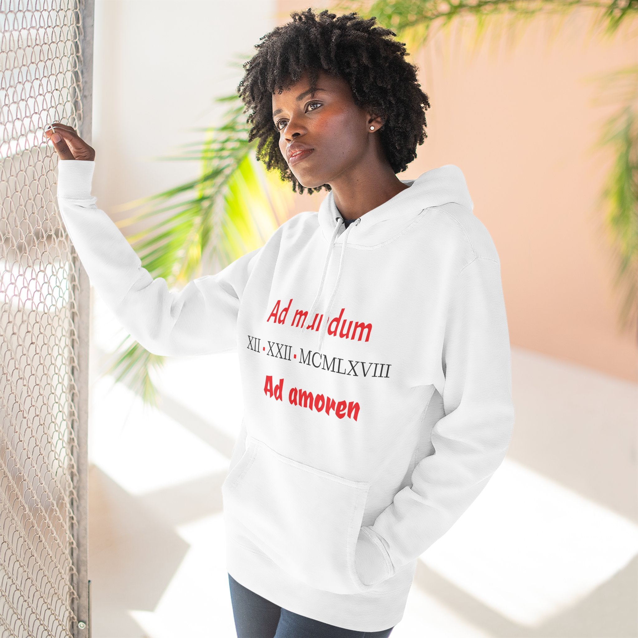 Hoodies for couples with Roman numerals to personalize with your birthdate
