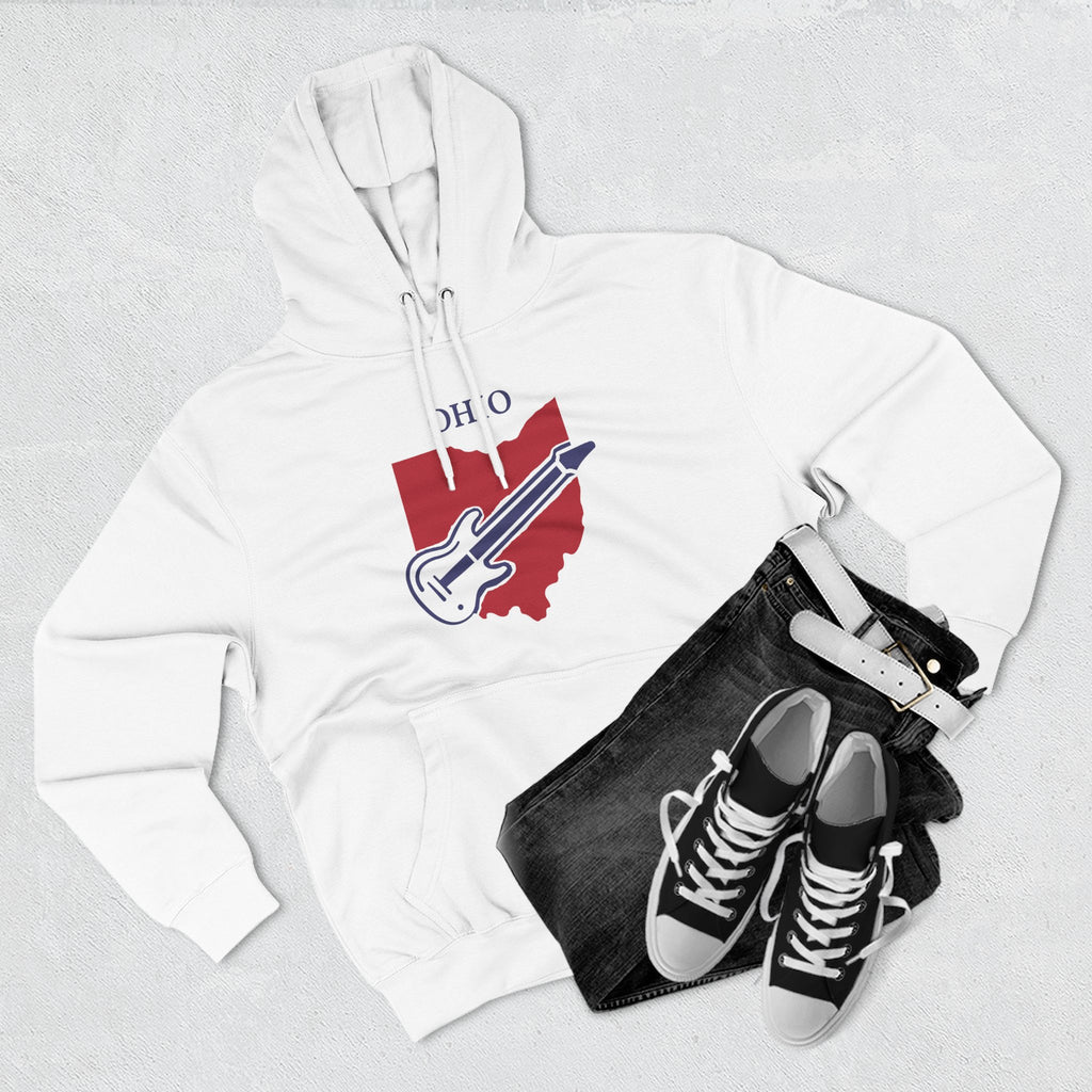 Ohio Pride Unisex White Hoodie for Winter Glamour