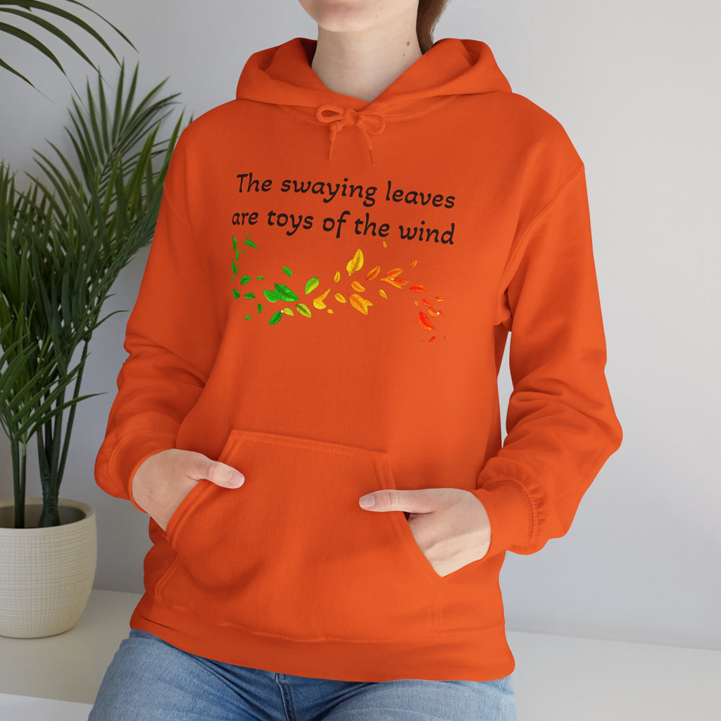 Autumn Leaves Hoodie, Cozy Fall Sweatshirt, Unisex Gift, Nature Lover Apparel, Seasonal Style, Festival Wear