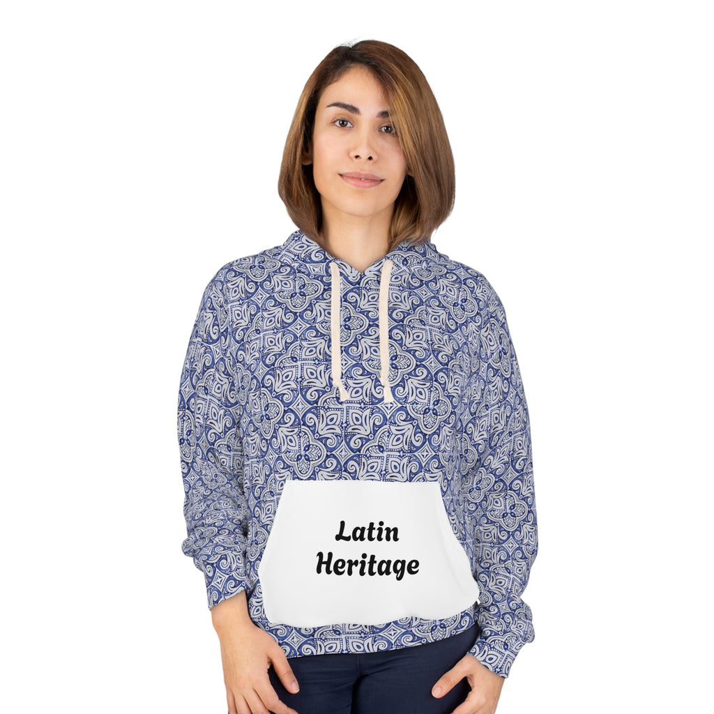 Latin Heritage – Talavera Tile Hoodie | Cultural Streetwear Inspired by Tradition
