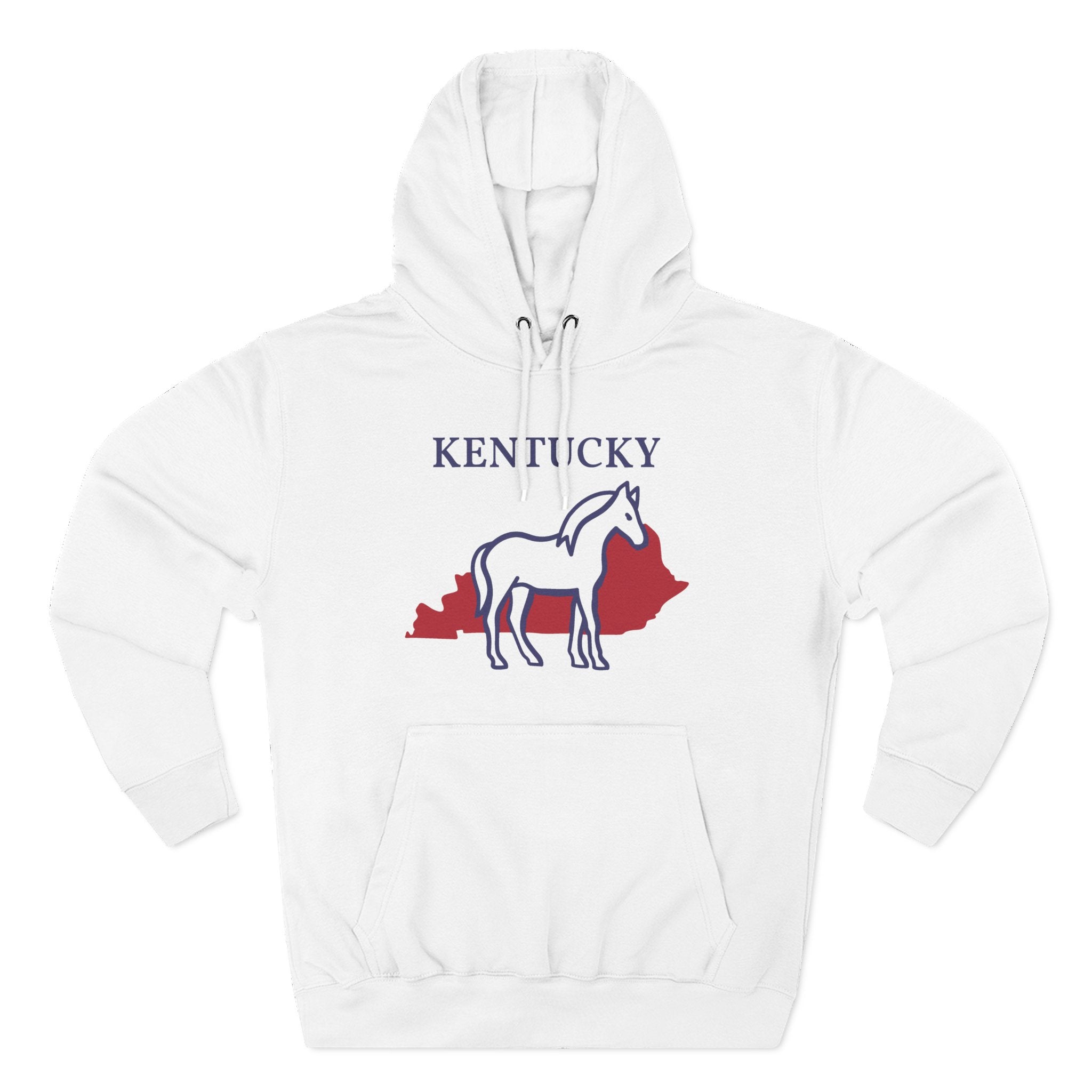 Kentucky Pride Unisex White Hoodie for Winter Glamour