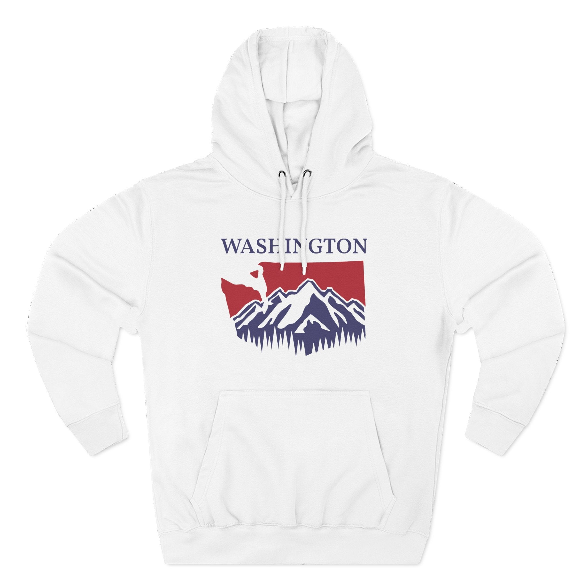 Washington Pride Unisex White Hoodie for Winter Glamour