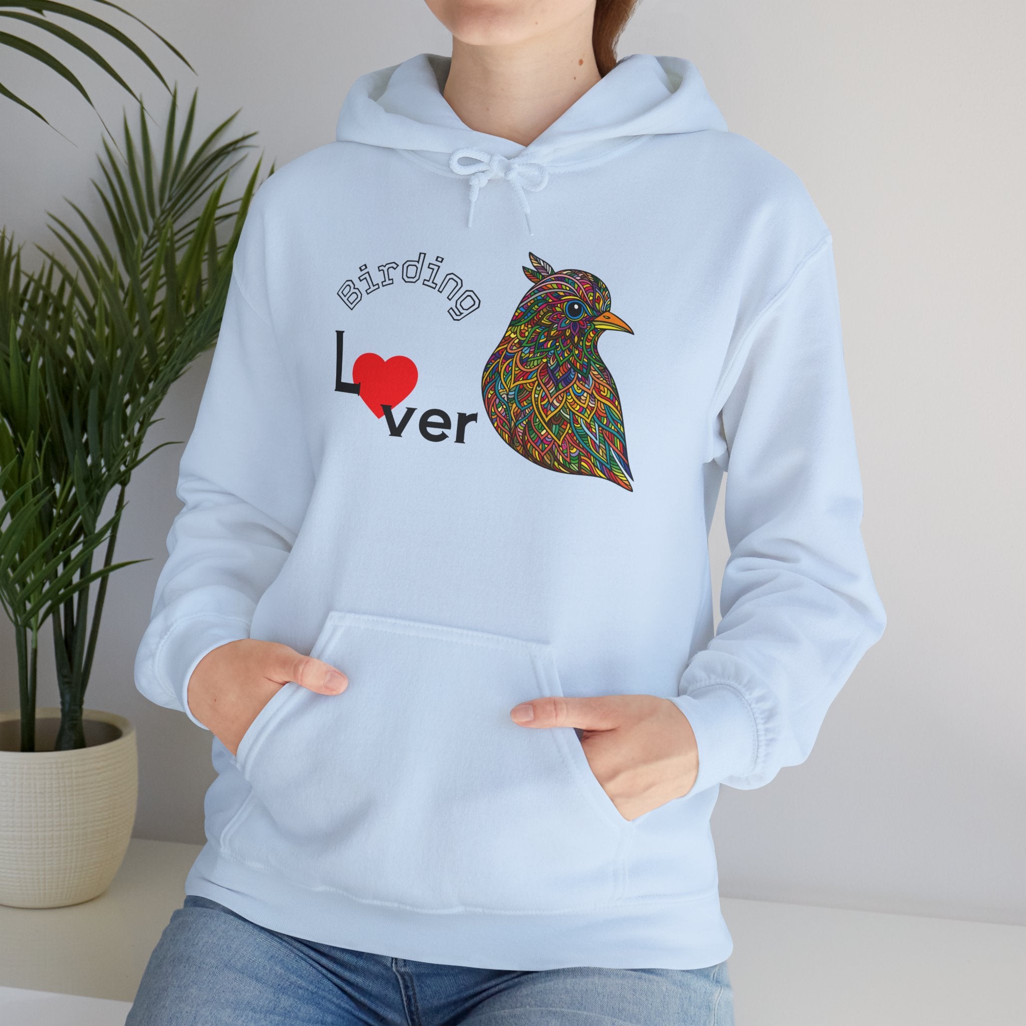 Colorful Bird Hoodie, Unisex Sweatshirt, Cozy Fashion, Nature Lover Gift, Fall Apparel, Eco-Friendly Clothing, Birding