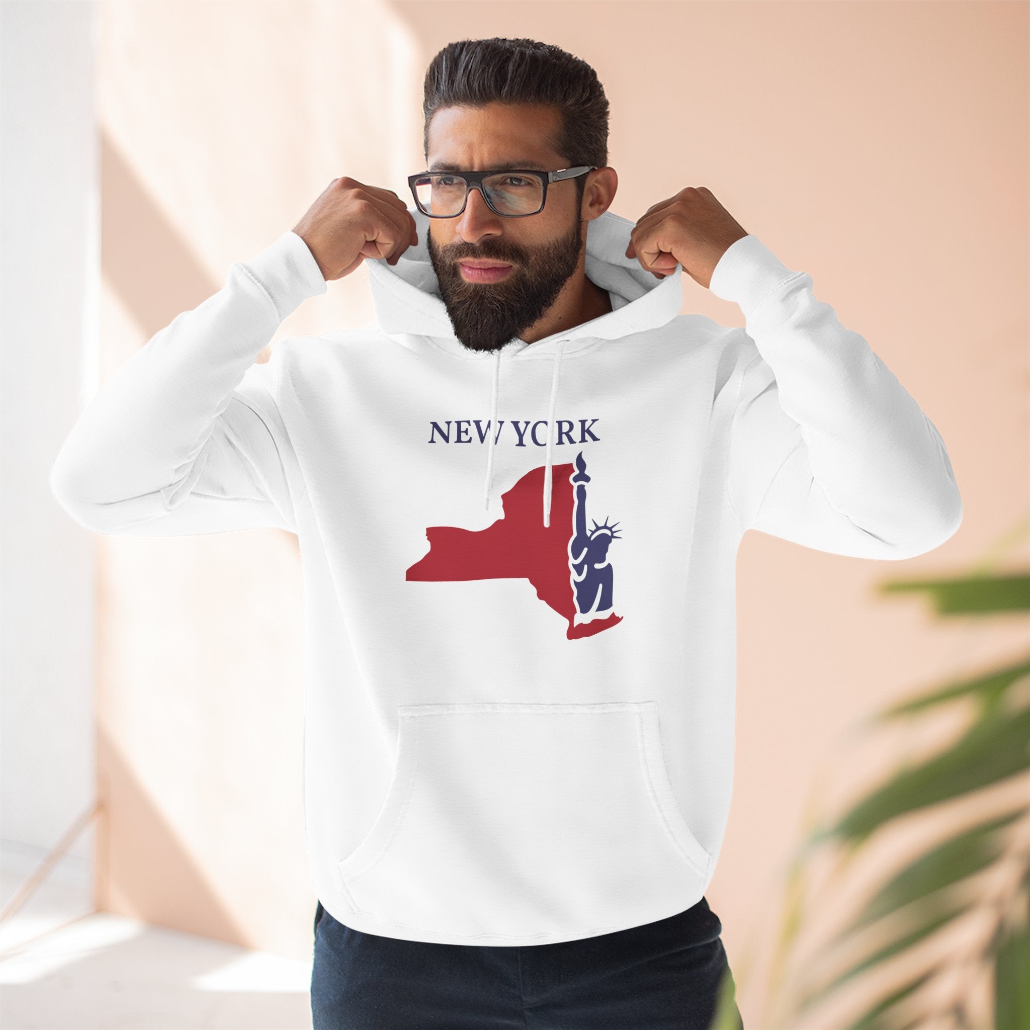 New York Pride Unisex White Hoodie for Winter Glamour