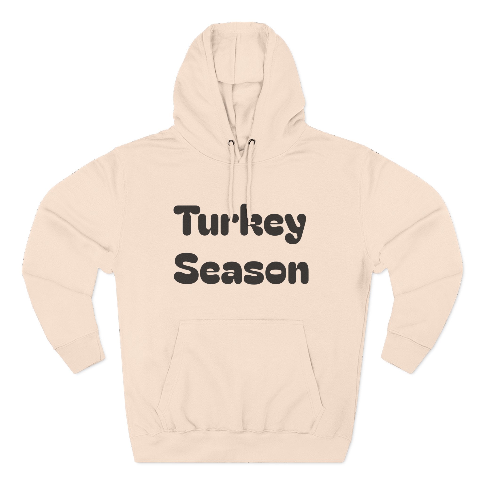 Thanksgiving Turkey Hoodie, Turkey on the defensive, Funny Fleece Sweatshirt, Fall Apparel, Holiday Gift, Autumn Fashion, Cozy Wear
