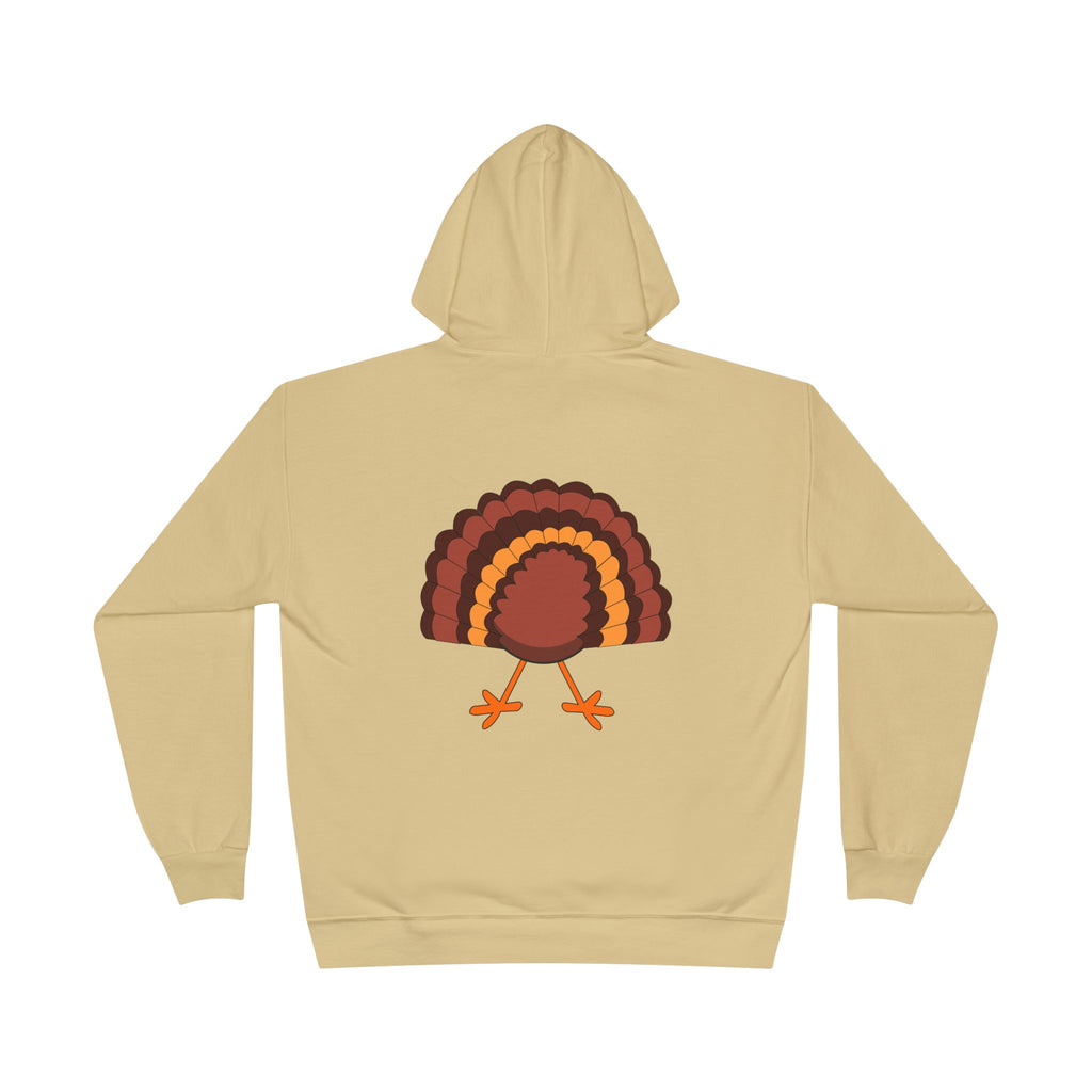 Thanksgiving Turkey Pullover Hoodie, Autumn Apparel, Holiday Gift, Cozy Sweatshirt, Fall Fashion, Family Gathering Wear