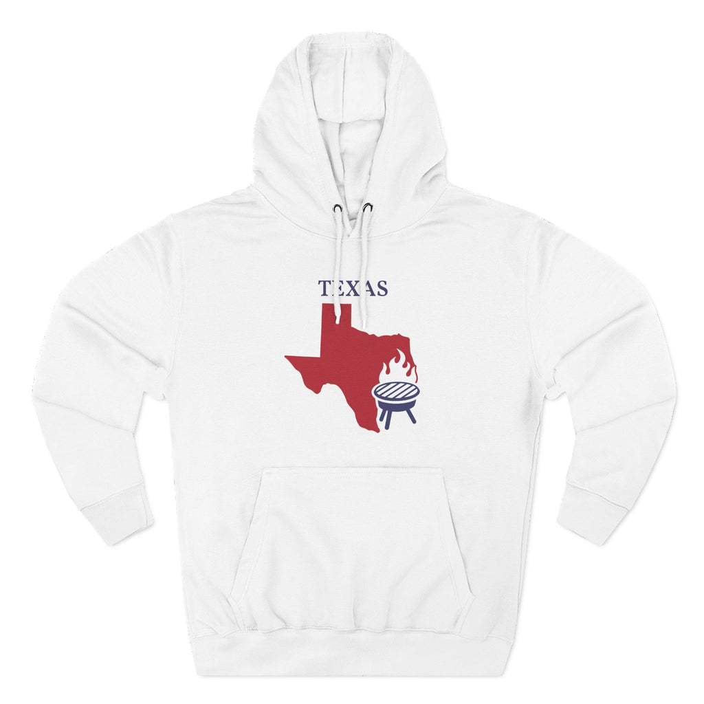 Texas Pride Unisex White Hoodie for Winter Glamour