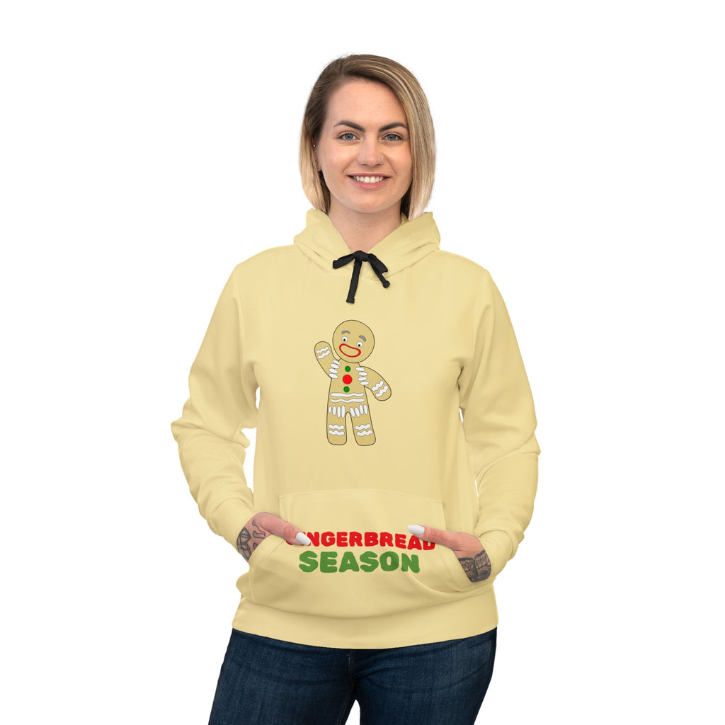 Gingerbread Season Hoodie — Festive Holiday Gingerbread Man Sweatshirt