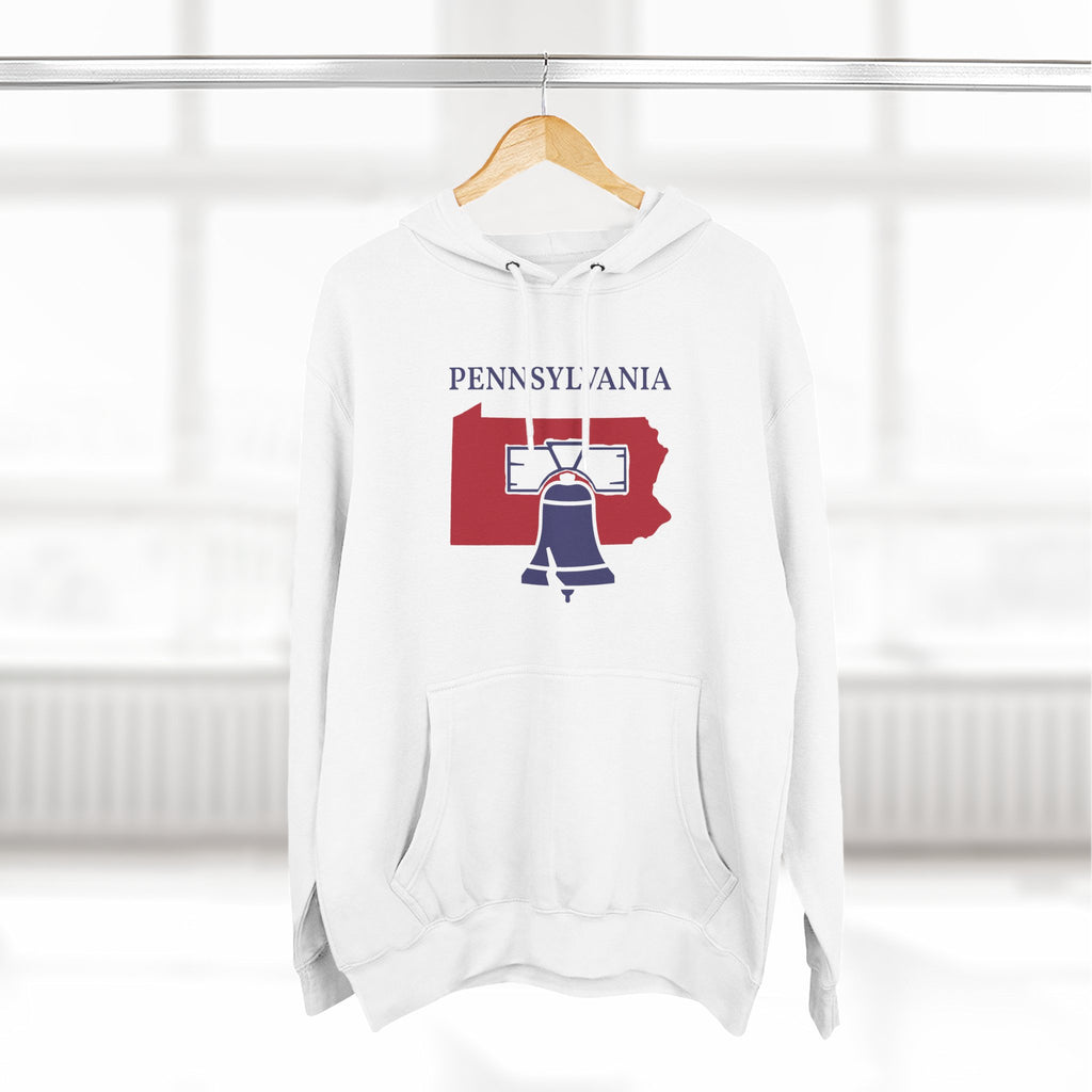Pennsylvania Pride Unisex White Hoodie for Winter Glamour