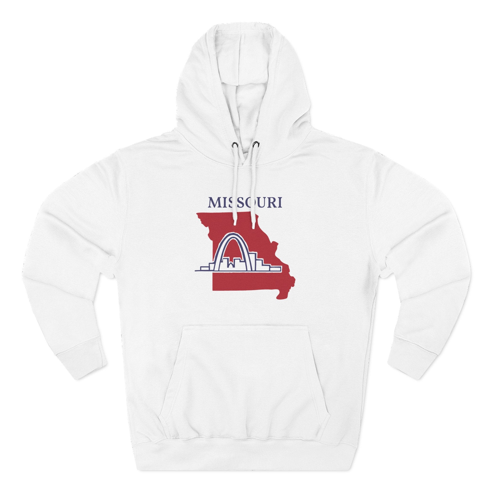 Missouri Pride Unisex White Hoodie for Winter Glamour