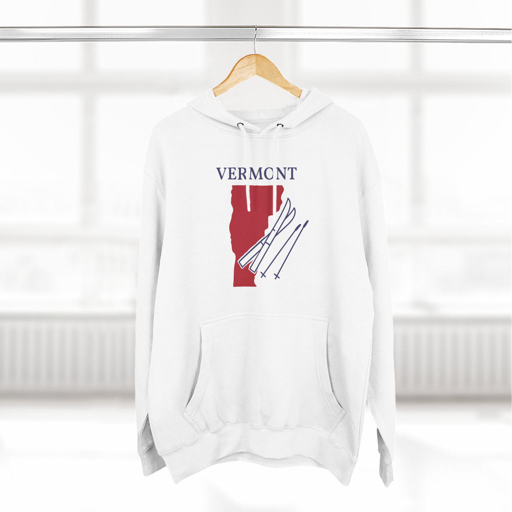 Vermont Pride Unisex White Hoodie for Winter Glamour