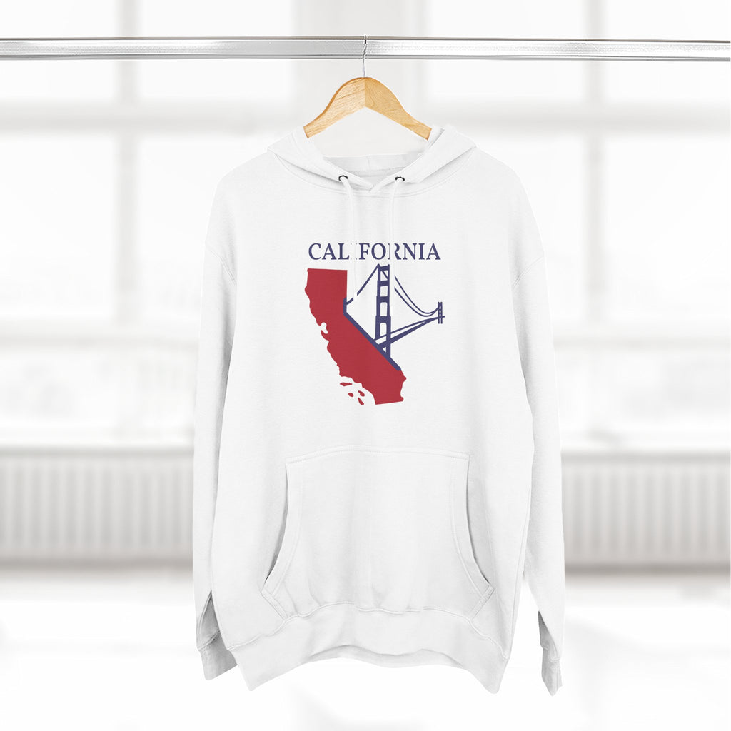 California Pride Unisex White Hoodie for Winter Glamour