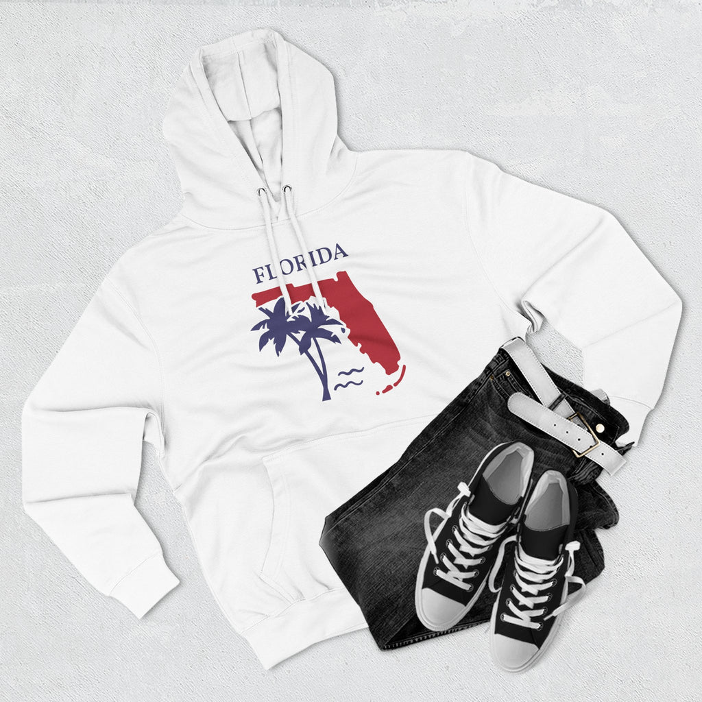 Florida Pride Unisex White Hoodie for Winter Glamour