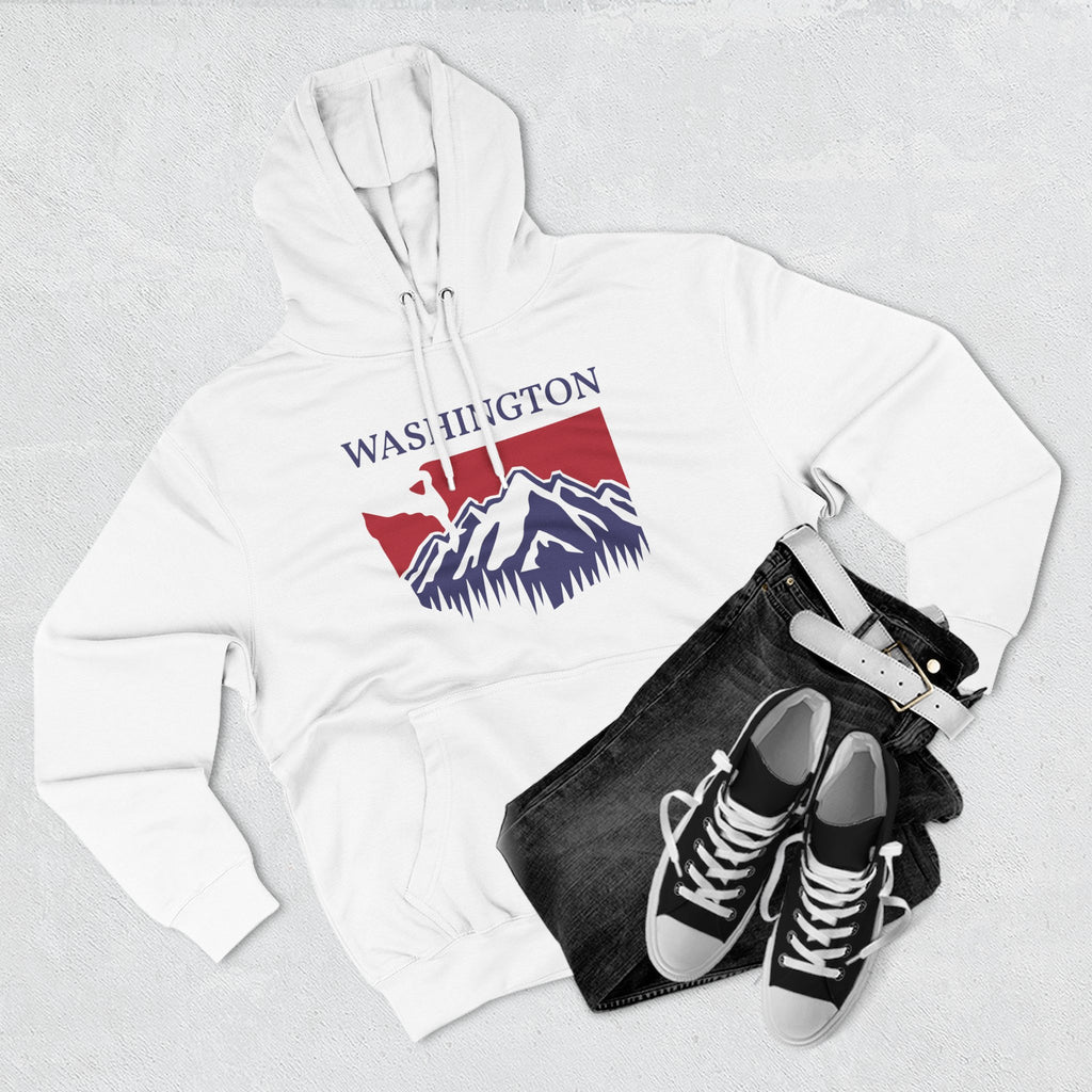 Washington Pride Unisex White Hoodie for Winter Glamour