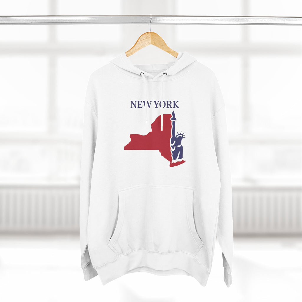 New York Pride Unisex White Hoodie for Winter Glamour