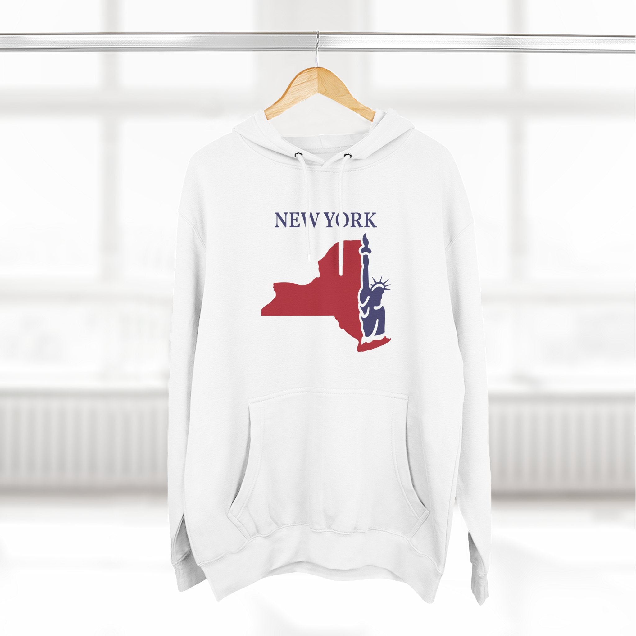 New York Pride Unisex White Hoodie for Winter Glamour