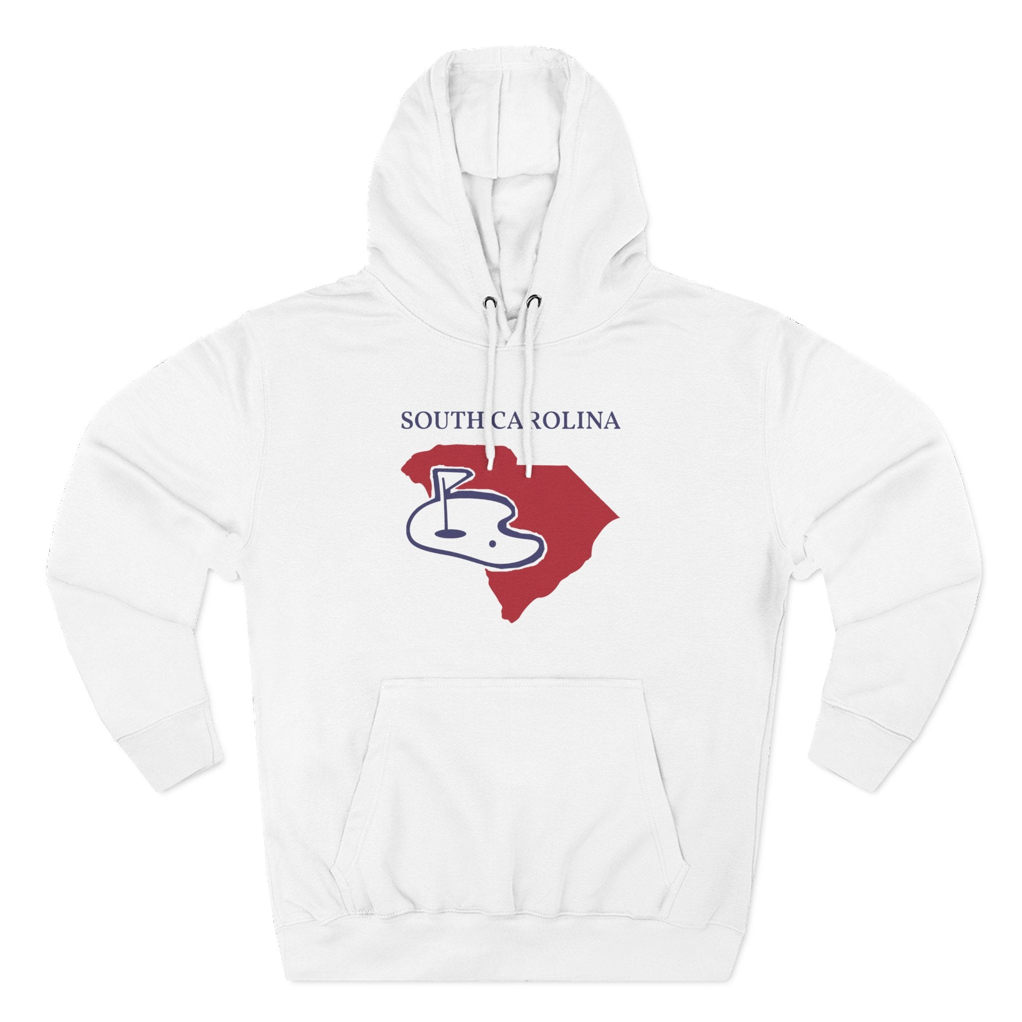 South Carolina Pride Unisex White Hoodie for Winter Glamour